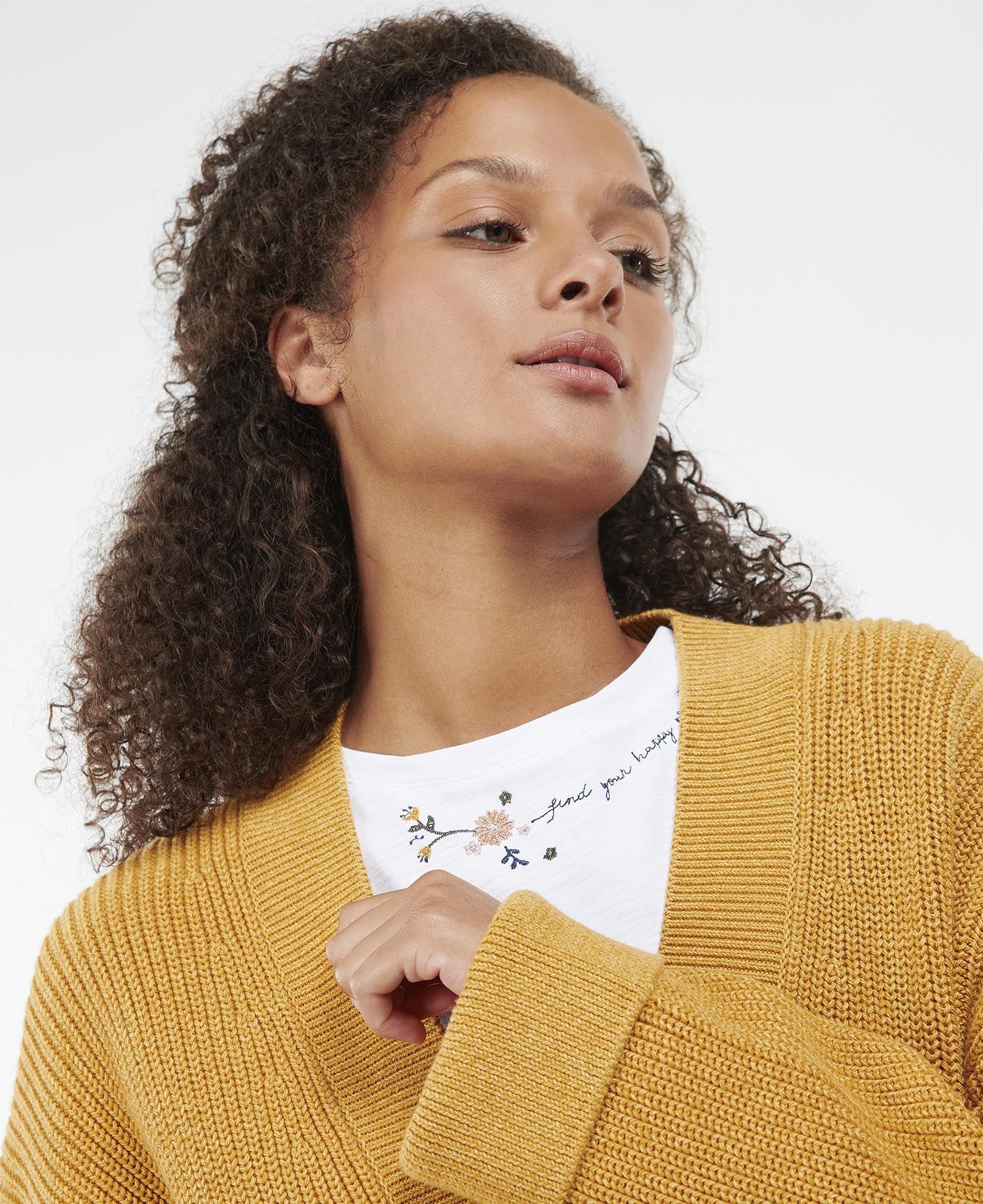 Barbour - Women's Ferryside Knit Cardigan - Mustard