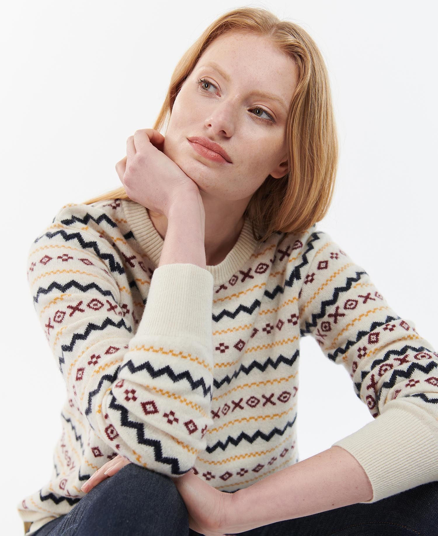 Women's Alder Knit Sweatshirt - Cream