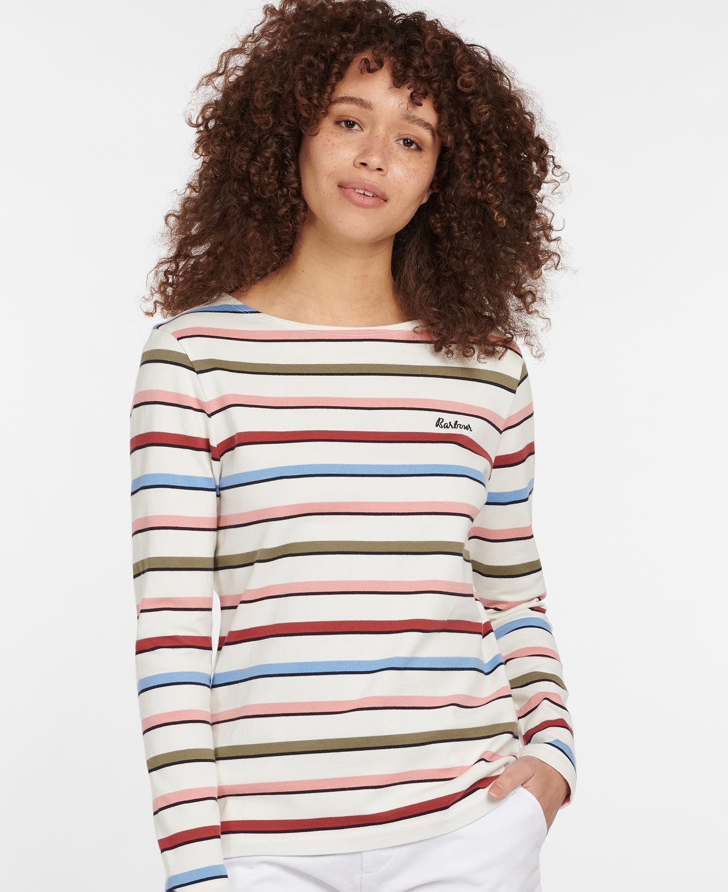 Barbour - Women's Hawkins Top - Cloud Stripe