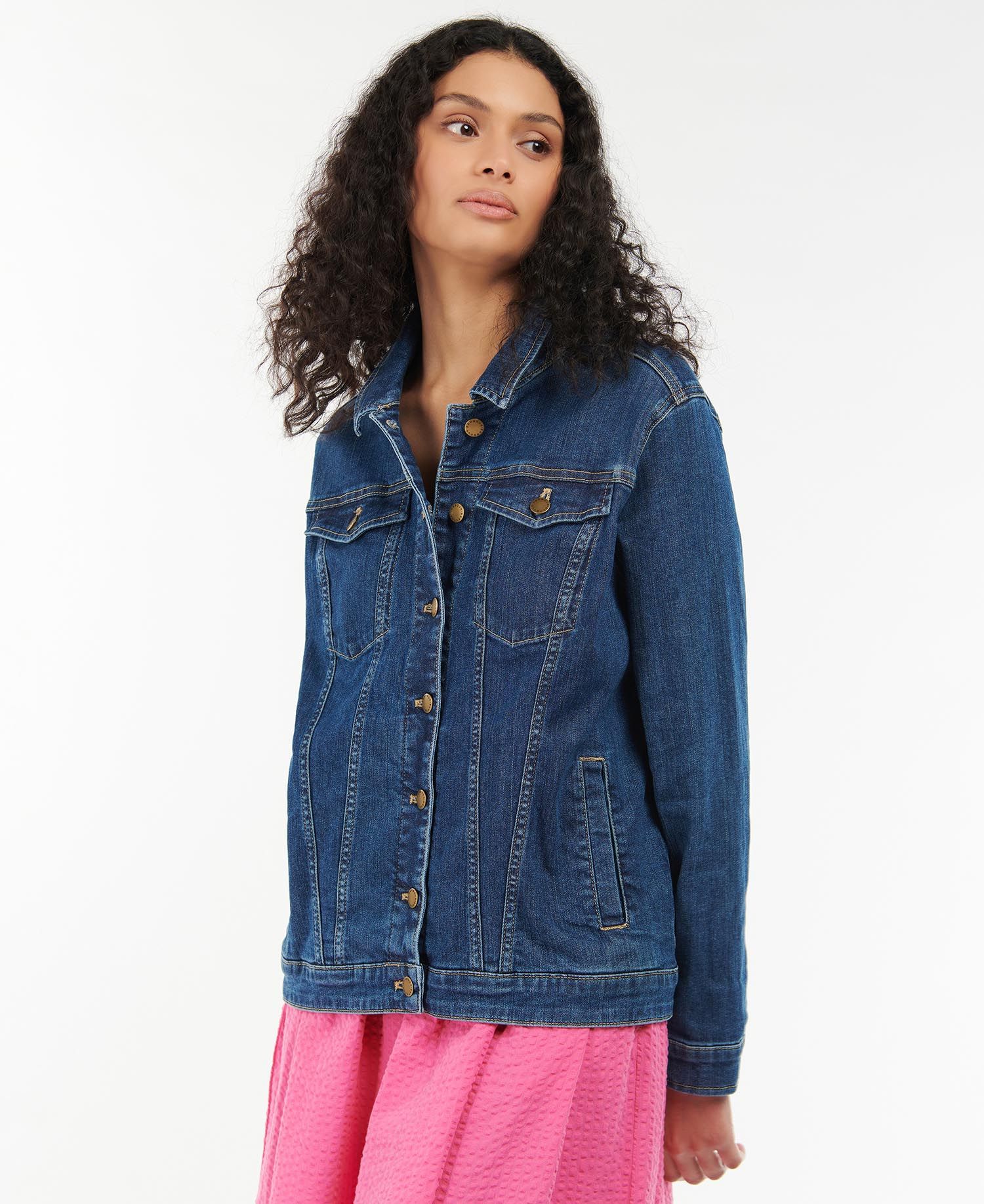 Willowherb Denim Jacket - Mid Wash