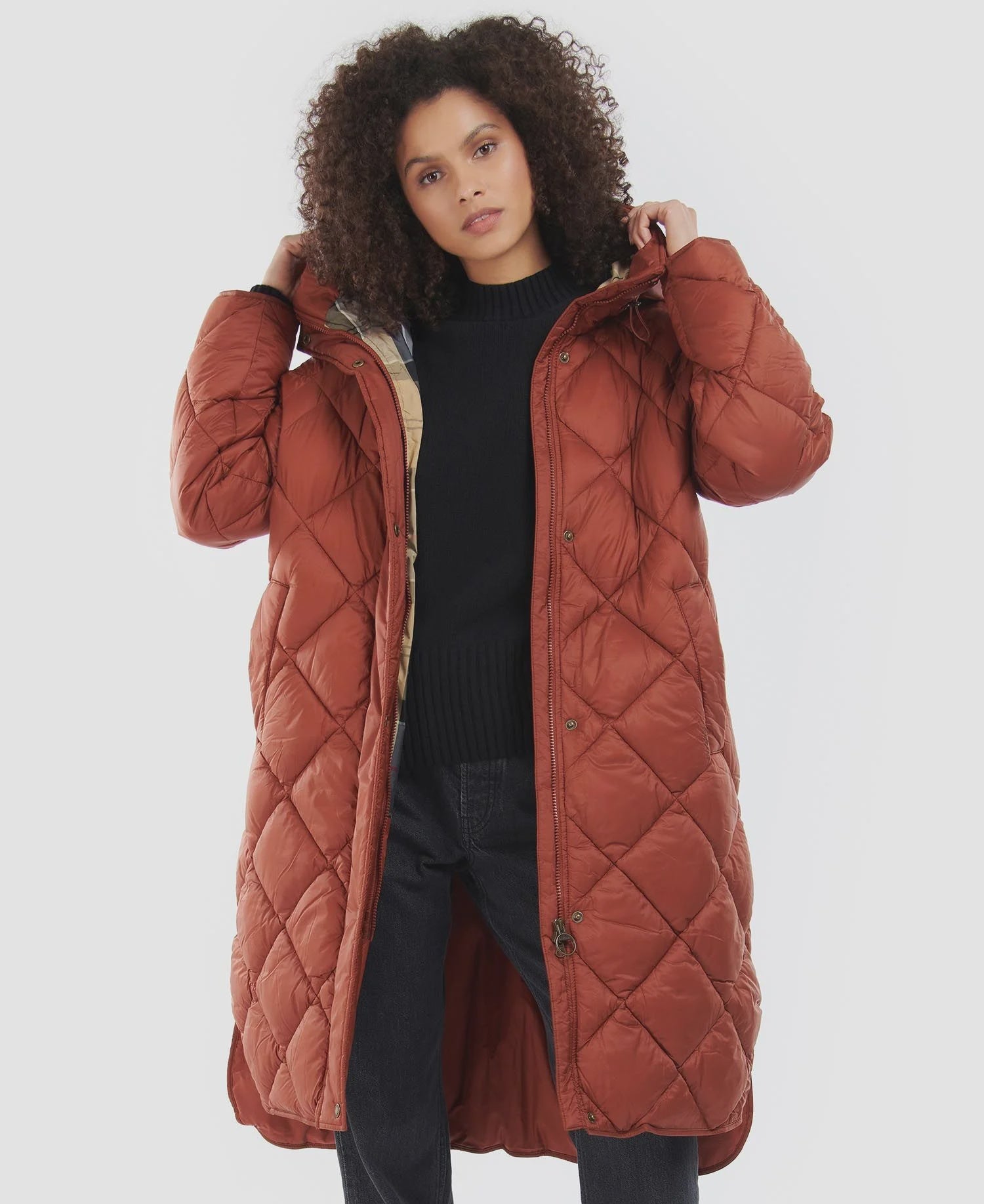 Sandyford Quilted Jacket - Maple/Dress