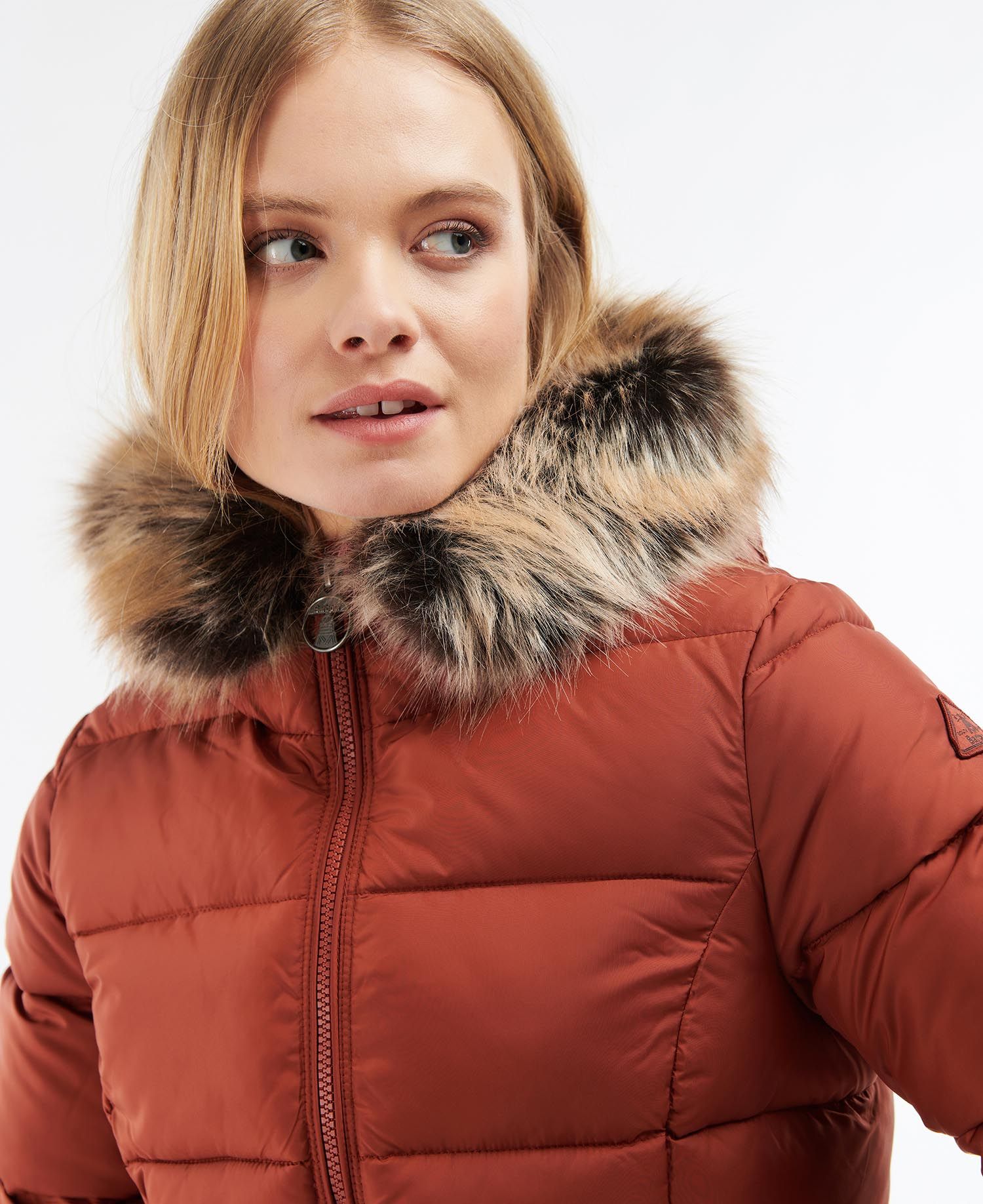 Women's Midhurst Quilted Jacket - Burnt Henna