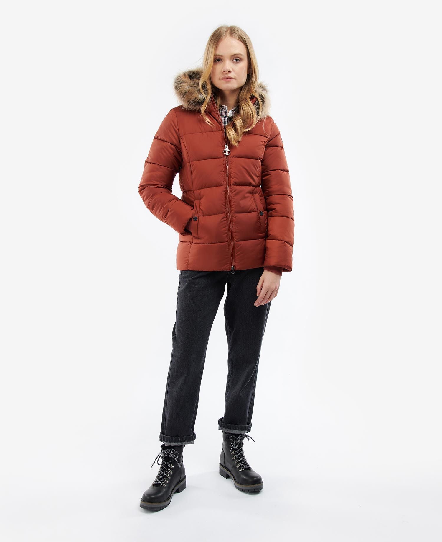 Women's Midhurst Quilted Jacket - Burnt Henna