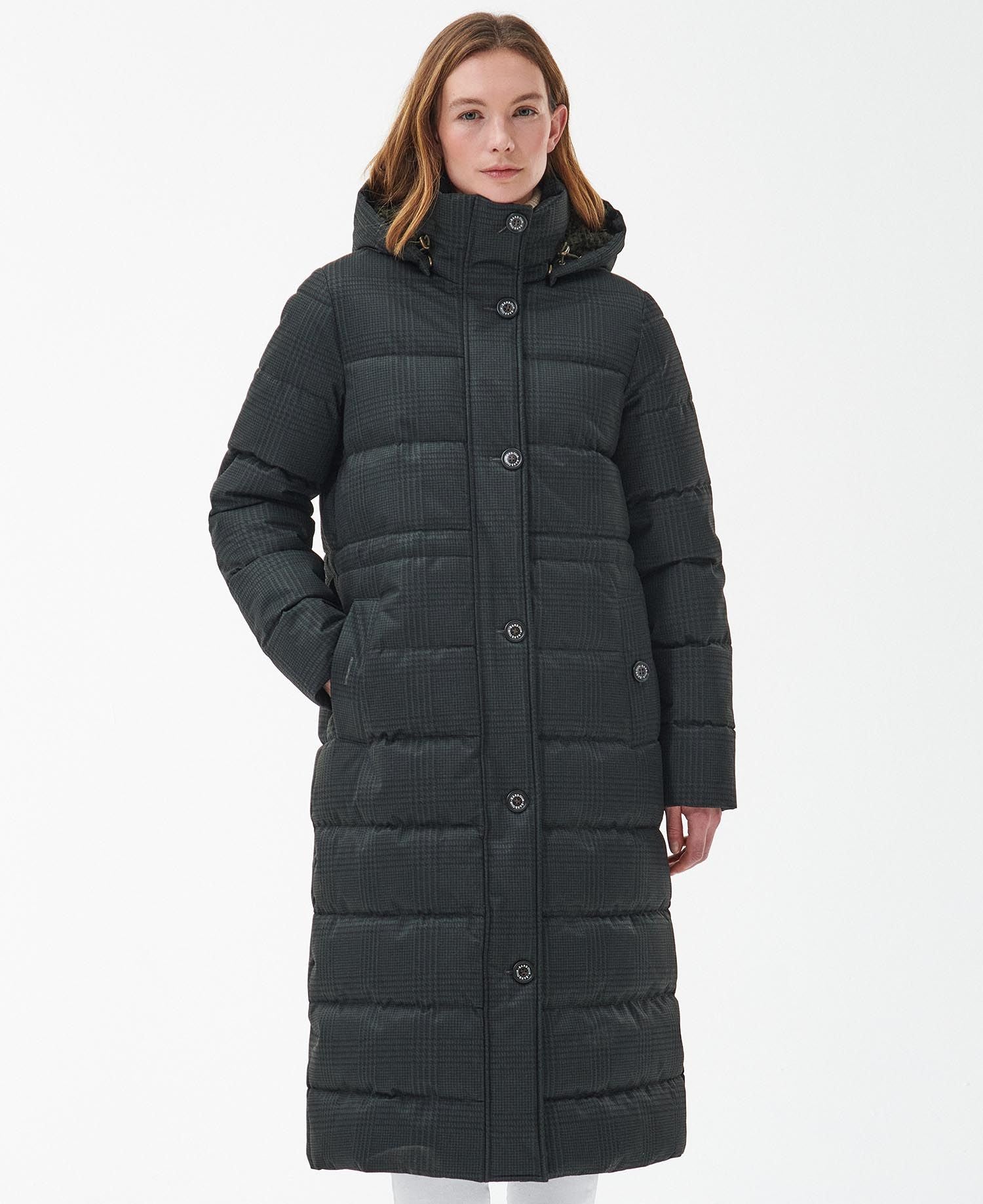 Herring Quilted Jacket - Olive Prince Of Wales Check