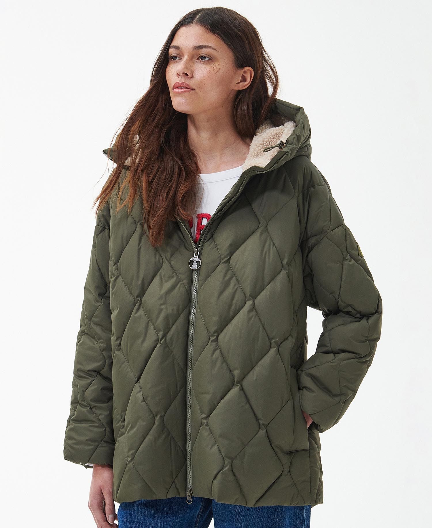 Aster Quilted Jacket - Deep Olive