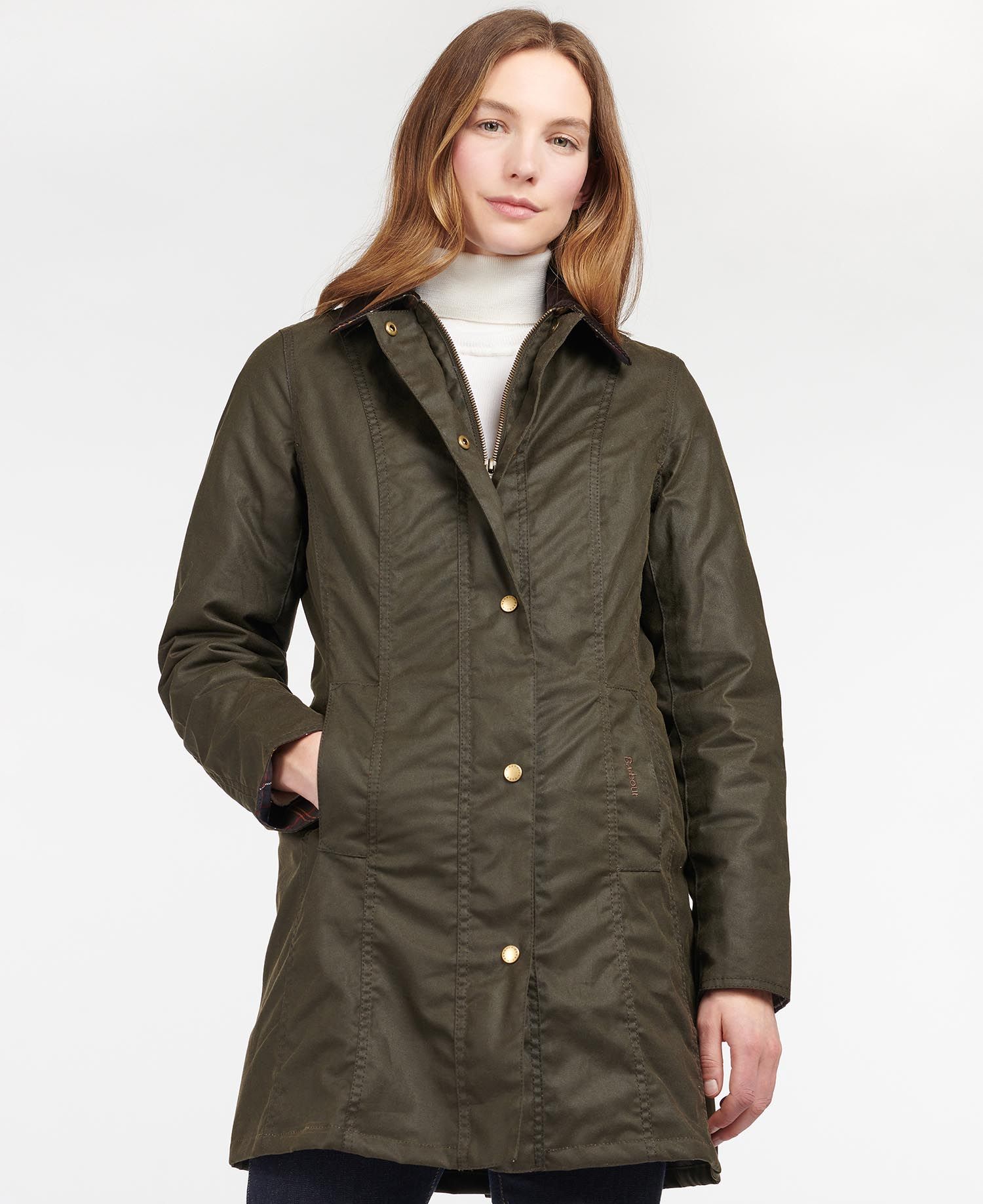 Women's Belsay Wax Jacket - Olive