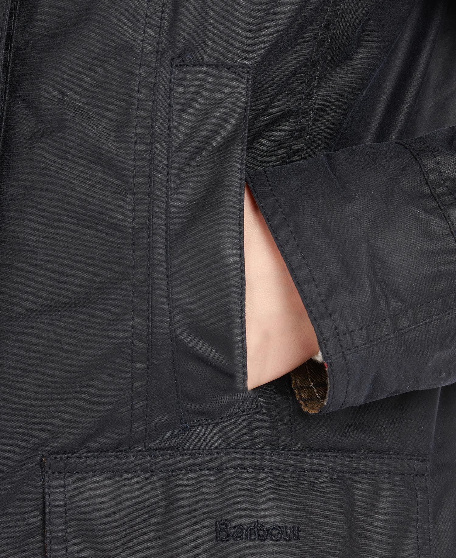 Barbour Beadnell Wax Jacket Navy