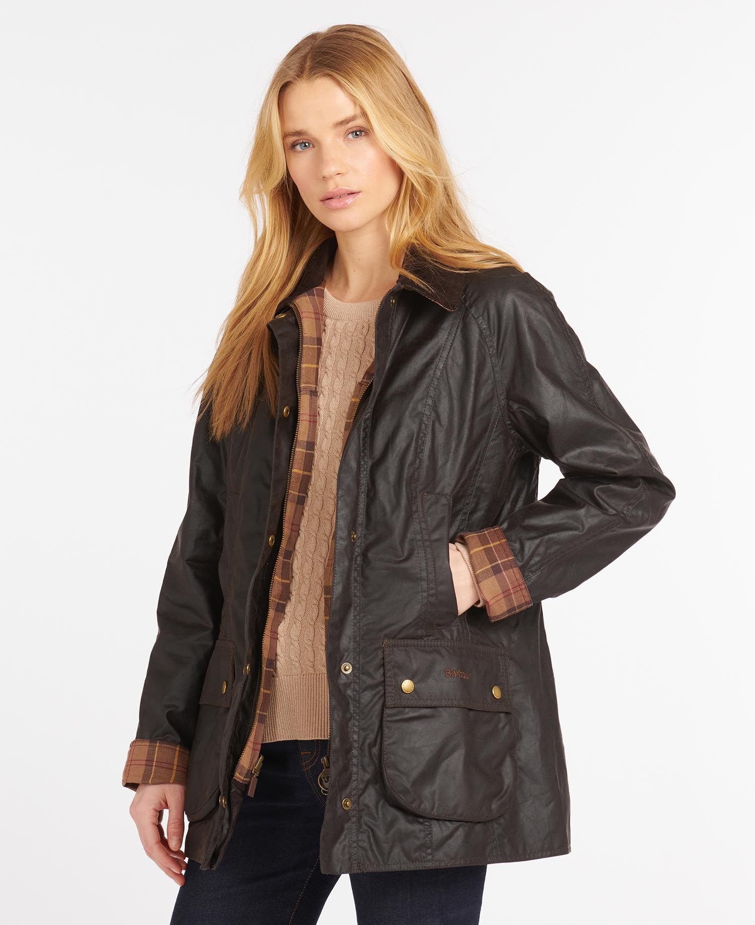 Women's Beadnell Wax Jacket - Rustic