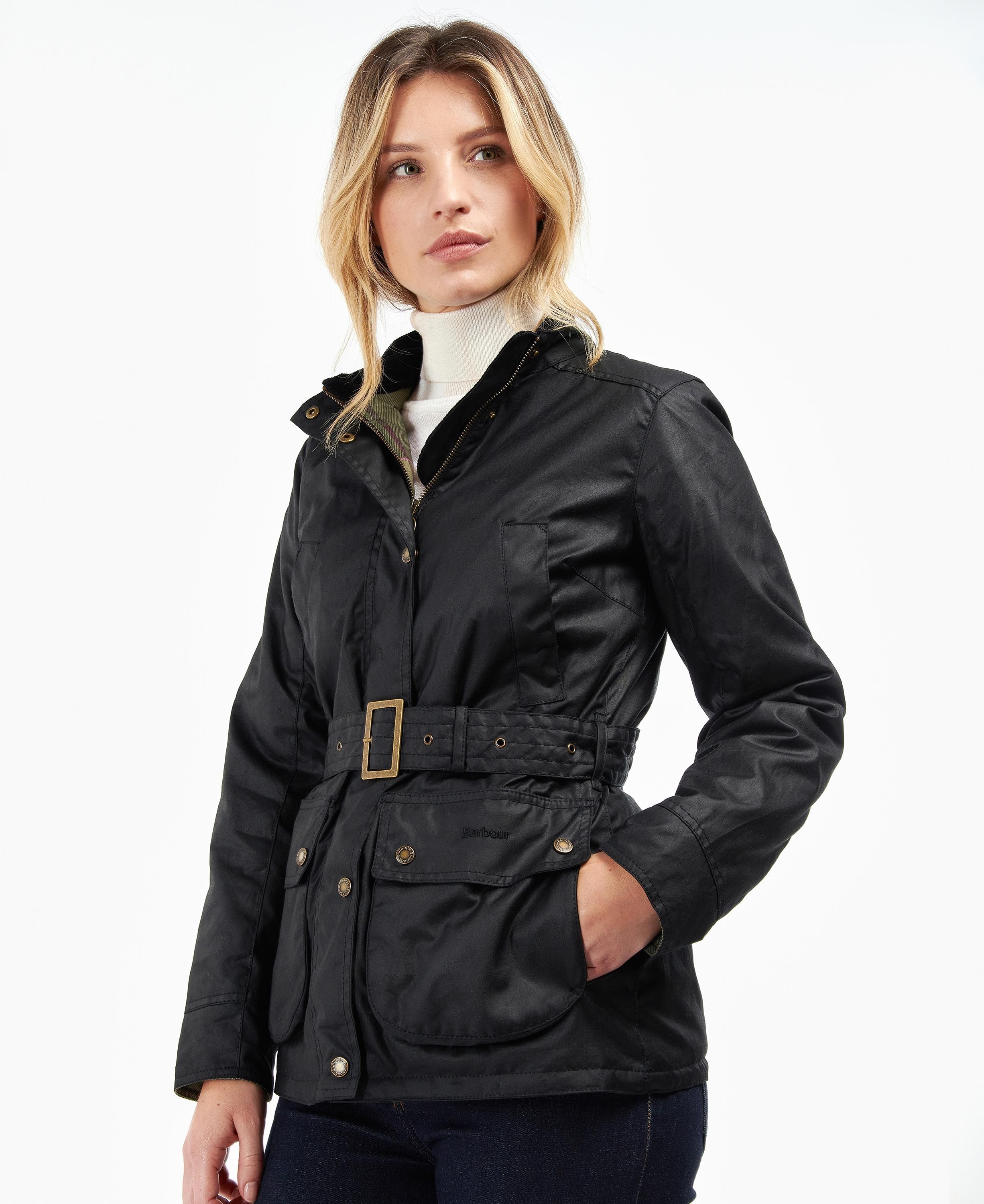 Barbour - Women's Montgomery Wax - Black