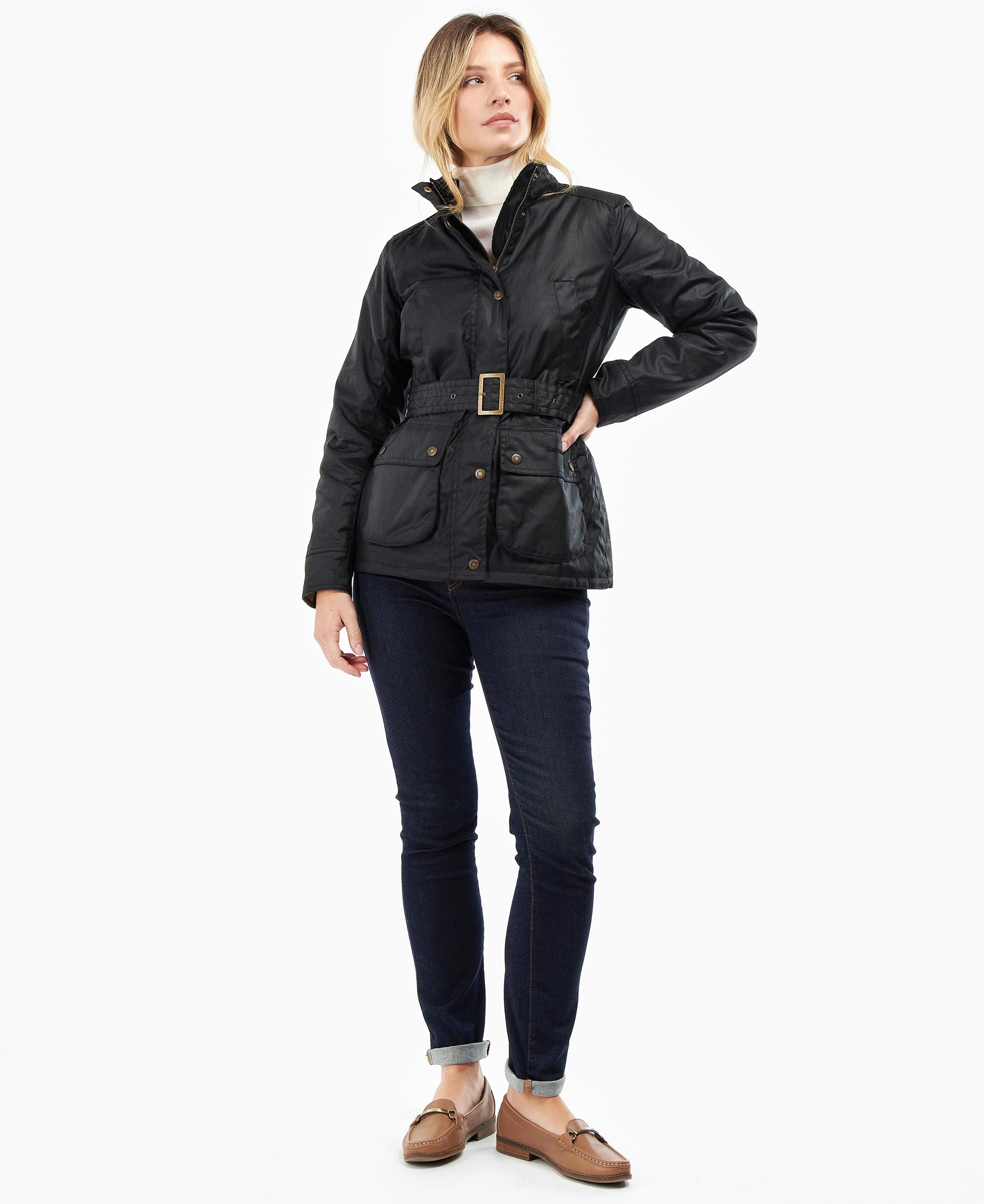 Barbour - Women's Montgomery Wax - Black