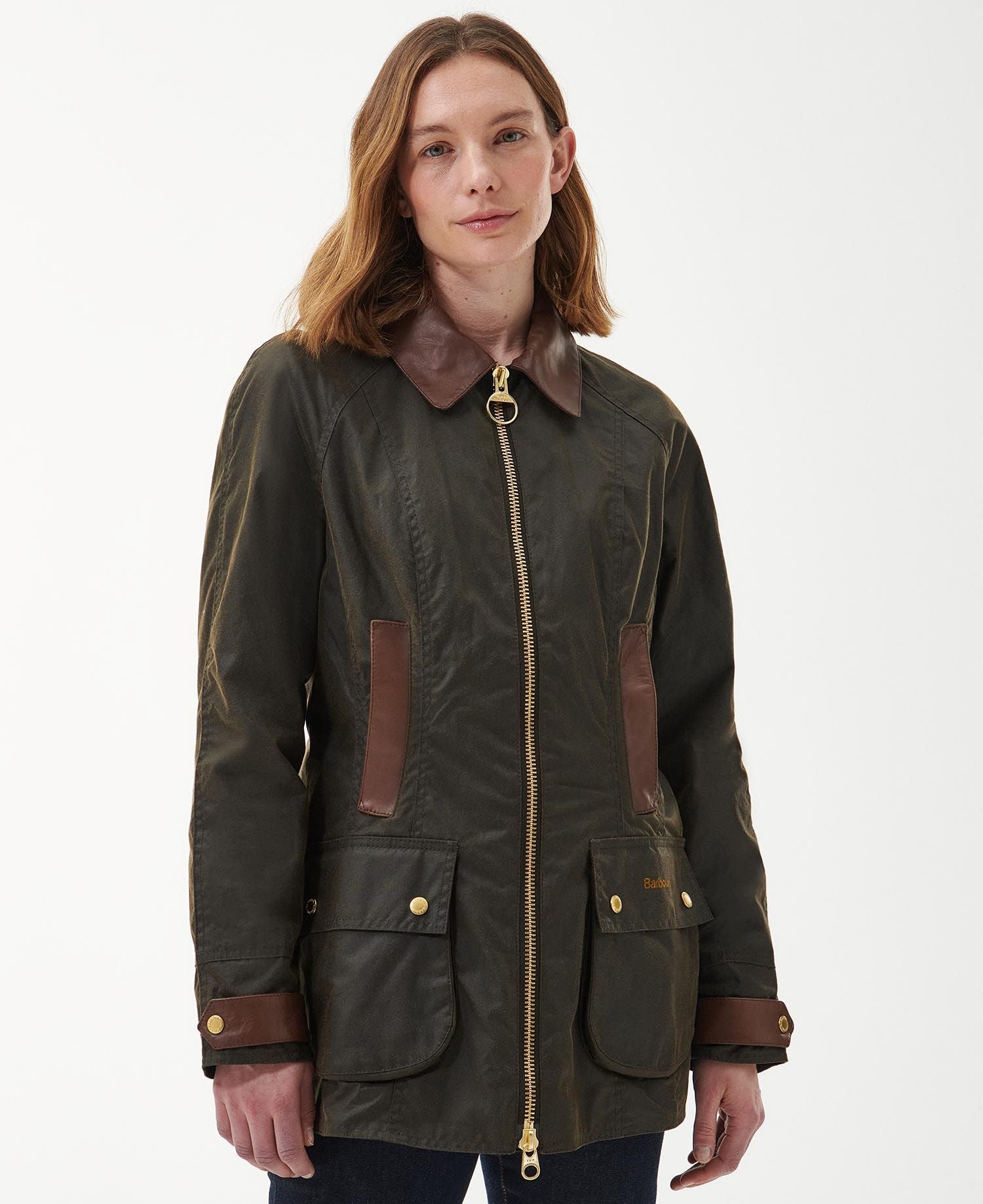 Premium Beadnell Wax Jacket - Olive