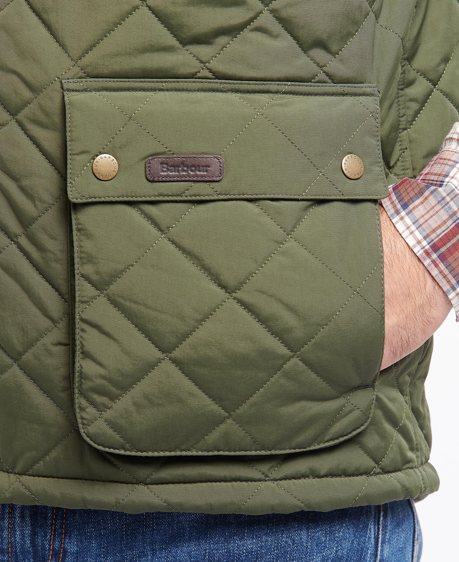 Barbour - Men's fernwood Gilet - Sage Green