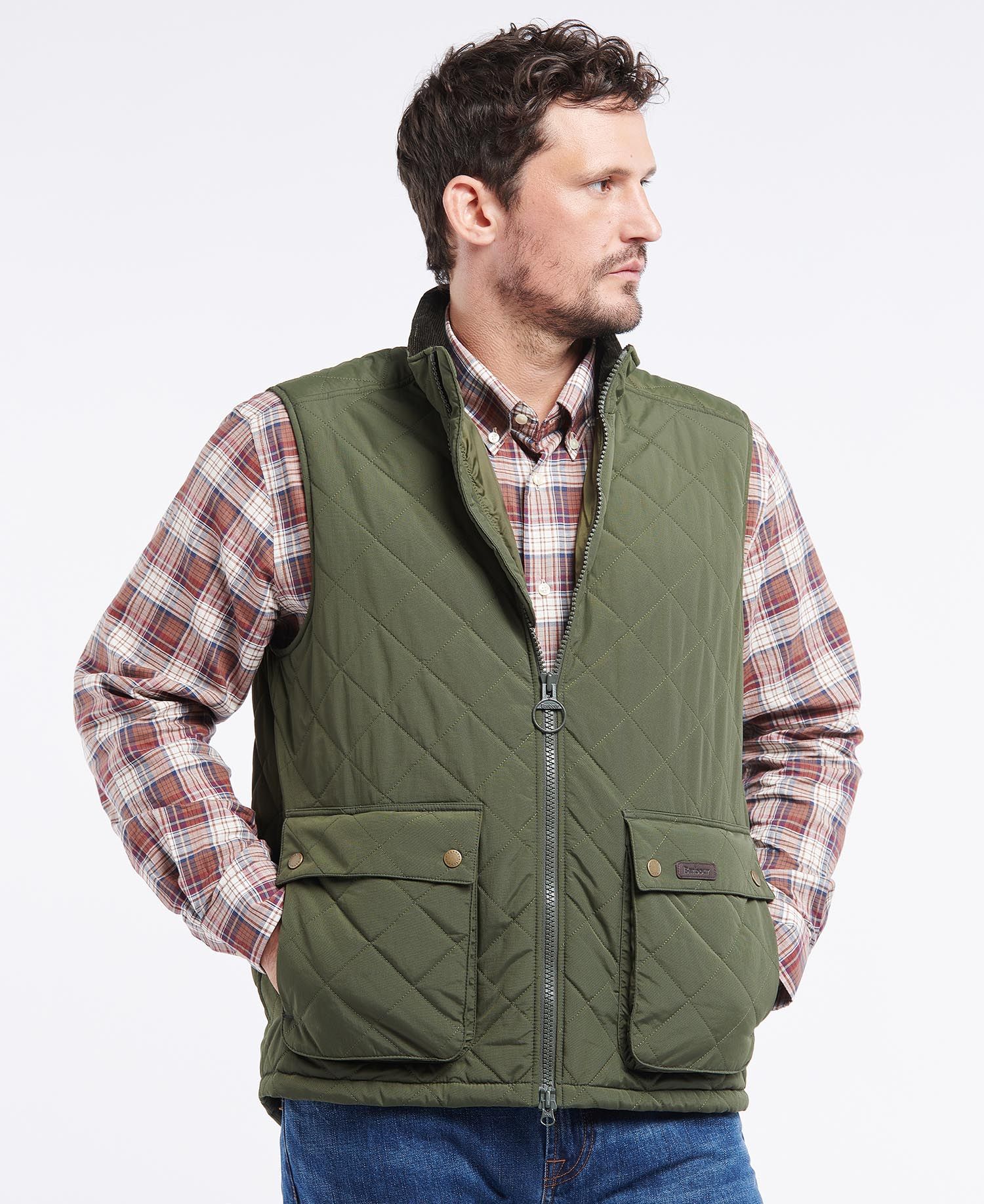 Barbour - Men's fernwood Gilet - Sage Green