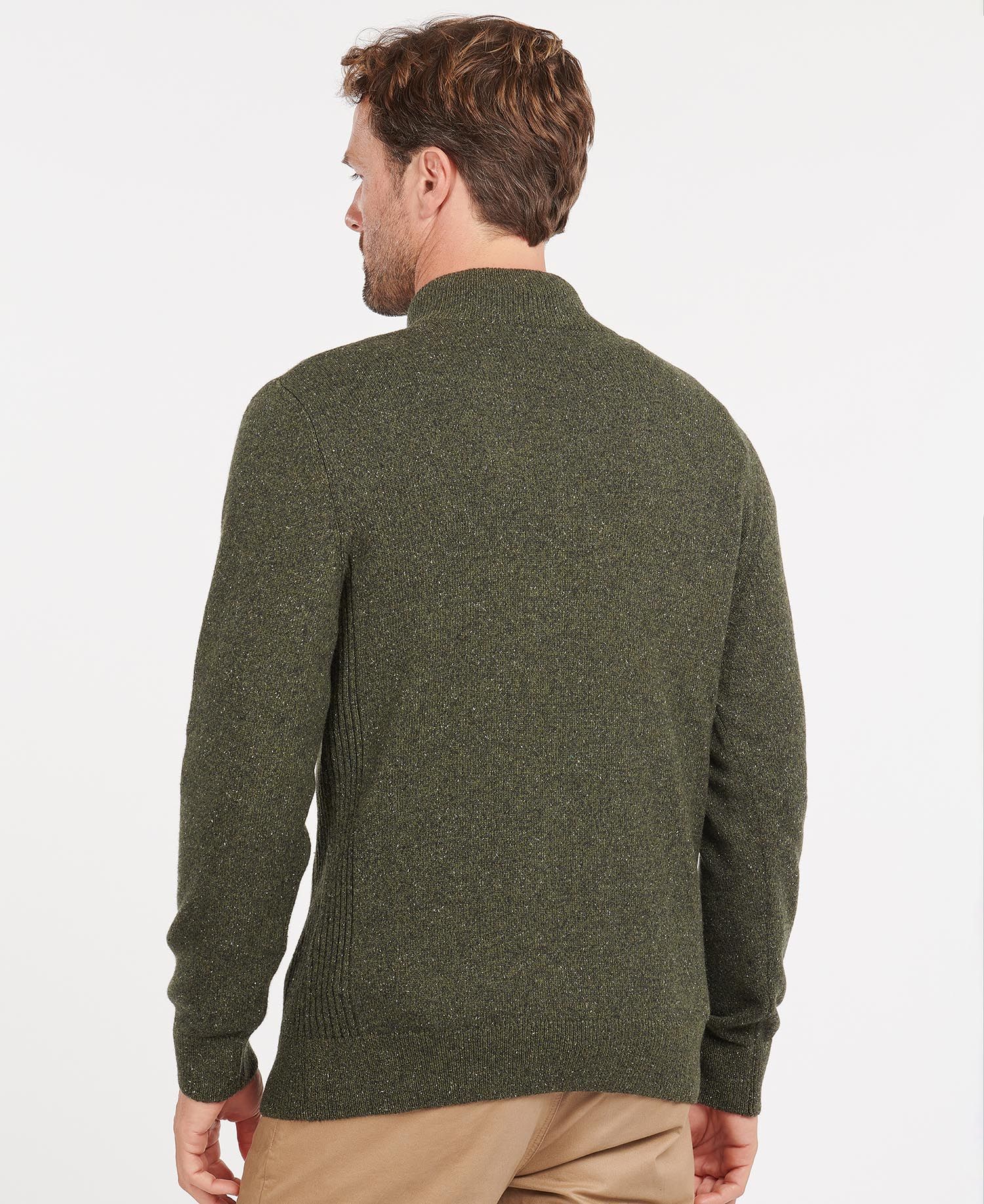 Men's Tisbury Half Zip Sweater - Dark Seaweed