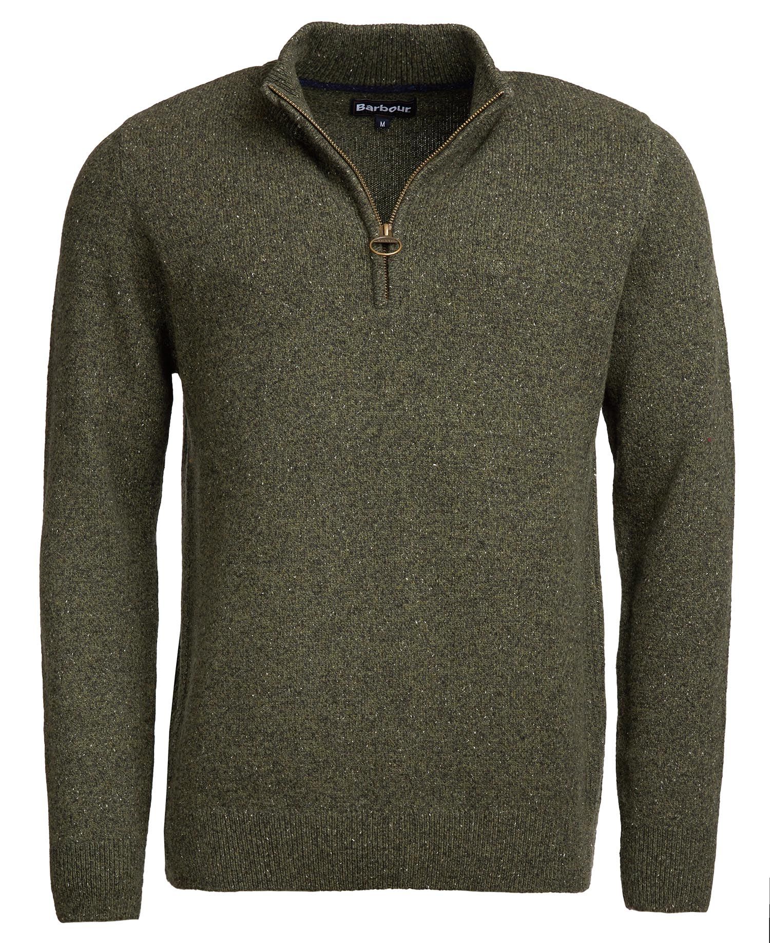 Men's Tisbury Half Zip Sweater - Dark Seaweed