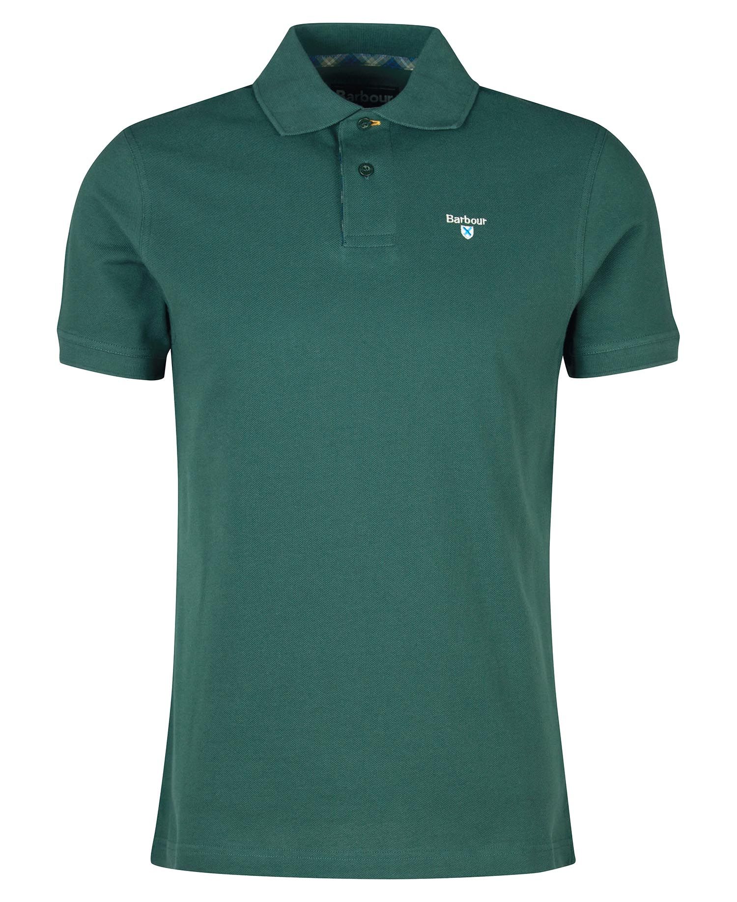 Men's Tartan Pique Polo - Green Gables