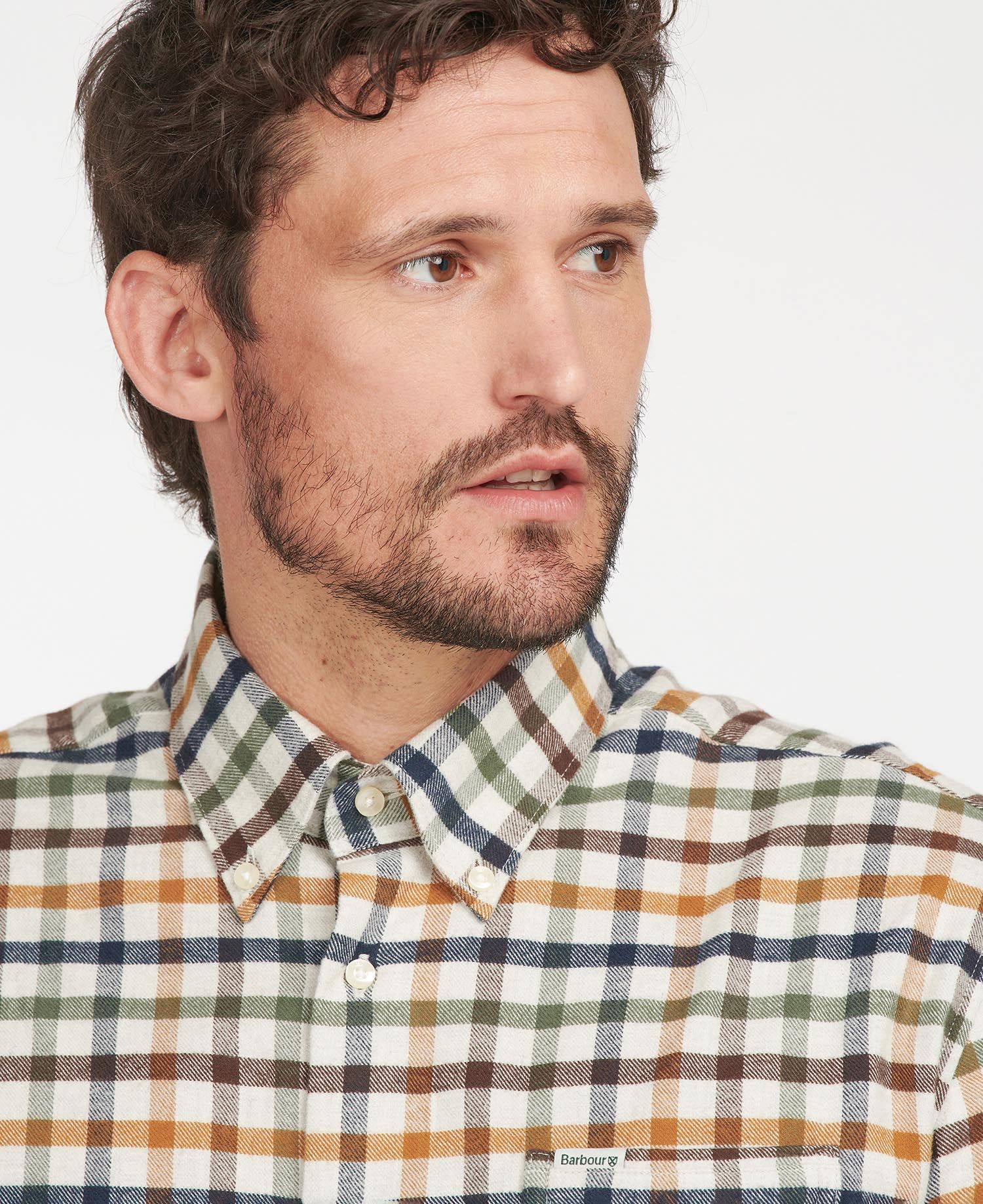 Men's Hadlo Regular Fit Shirt - Ecru Marl