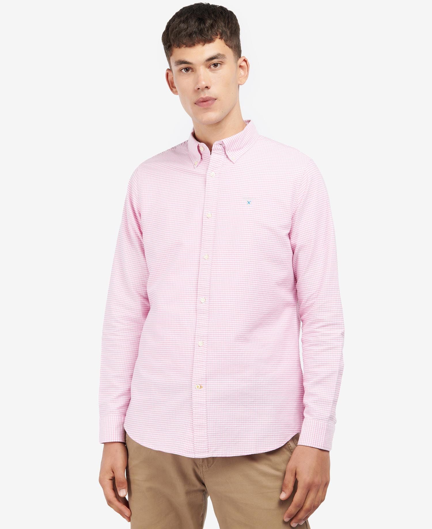 Men's Gingham Oxtown Tailored Shirt - Pink