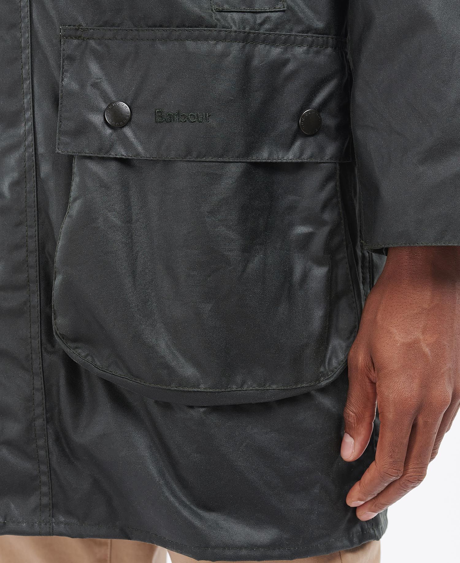 Jacket Border Border Wax Jacket - Sage