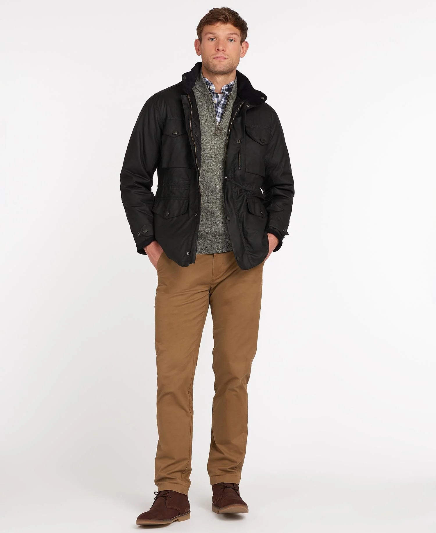 Barbour sapper on sale jacket brown
