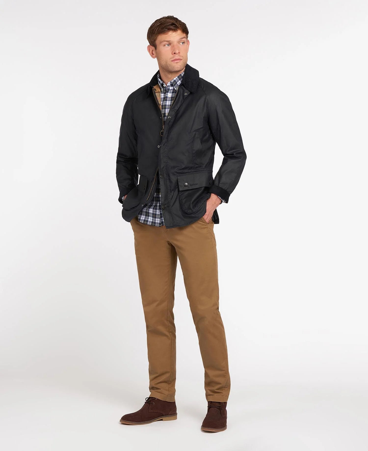 Men's Ashby Wax Jacket - Navy