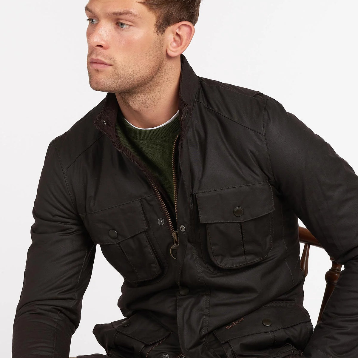 Barbour corbridge black clearance xl