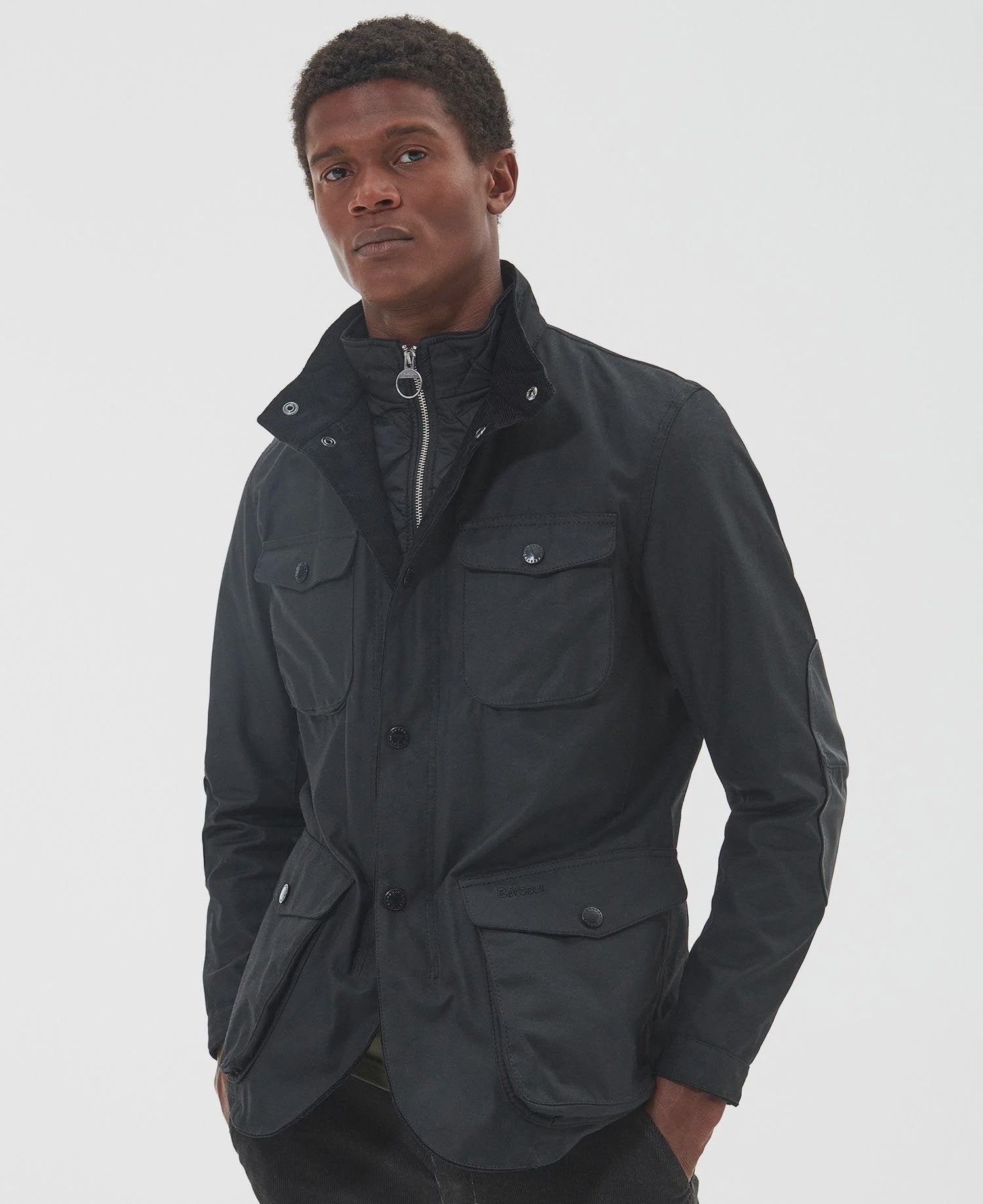 Ogston Wax Jacket - Black/Classic