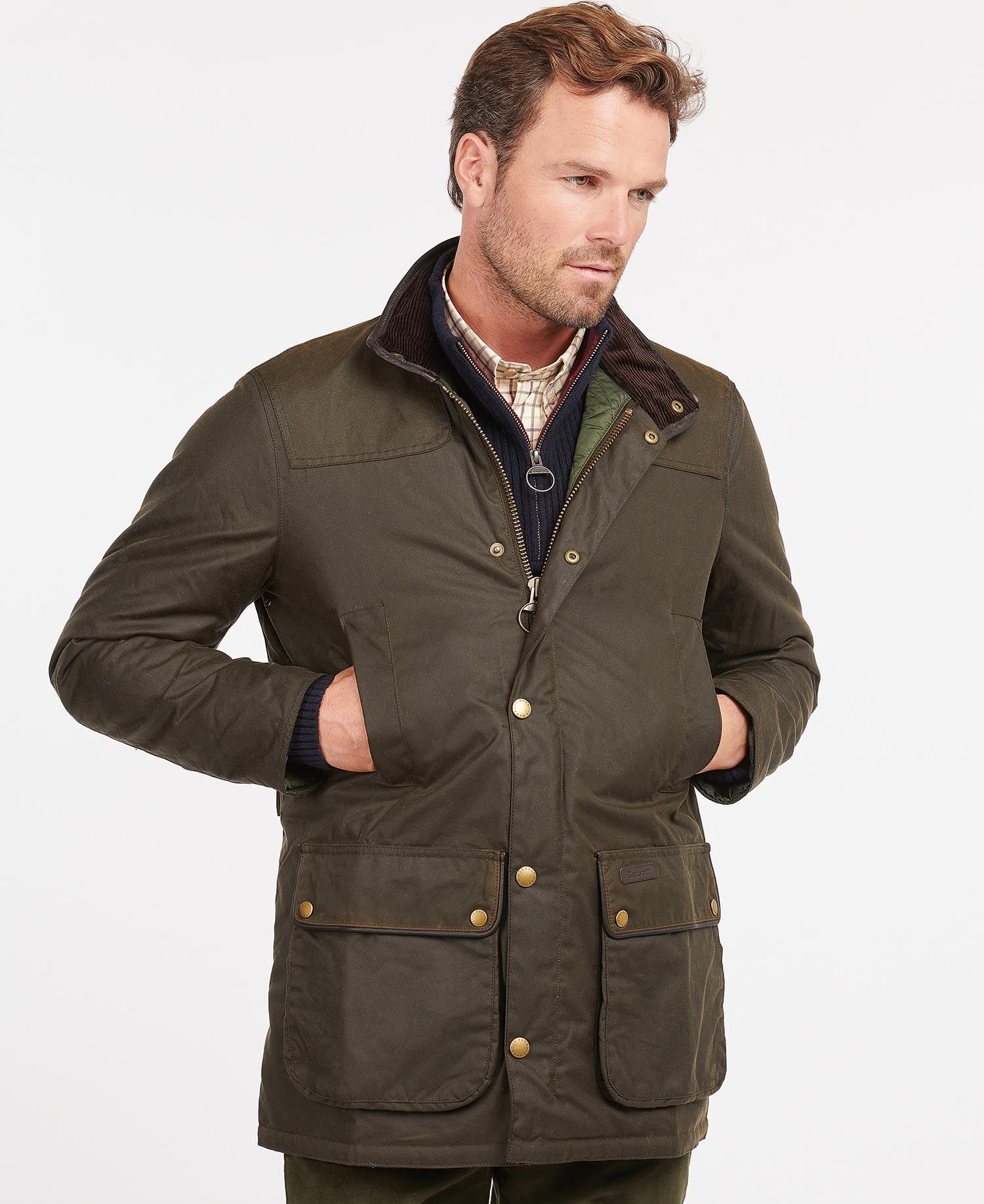 Men's Hartlington Wax Jacket - Olive