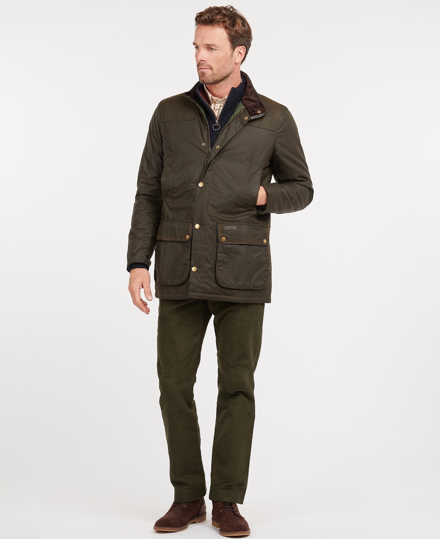 Men's Hartlington Wax Jacket - Olive