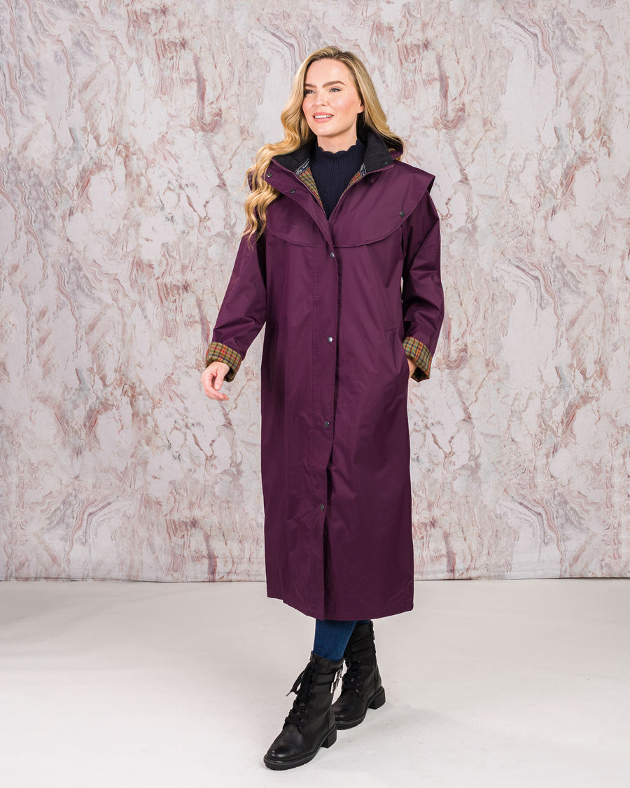 Malvern Waterproof Coat - Blackberry