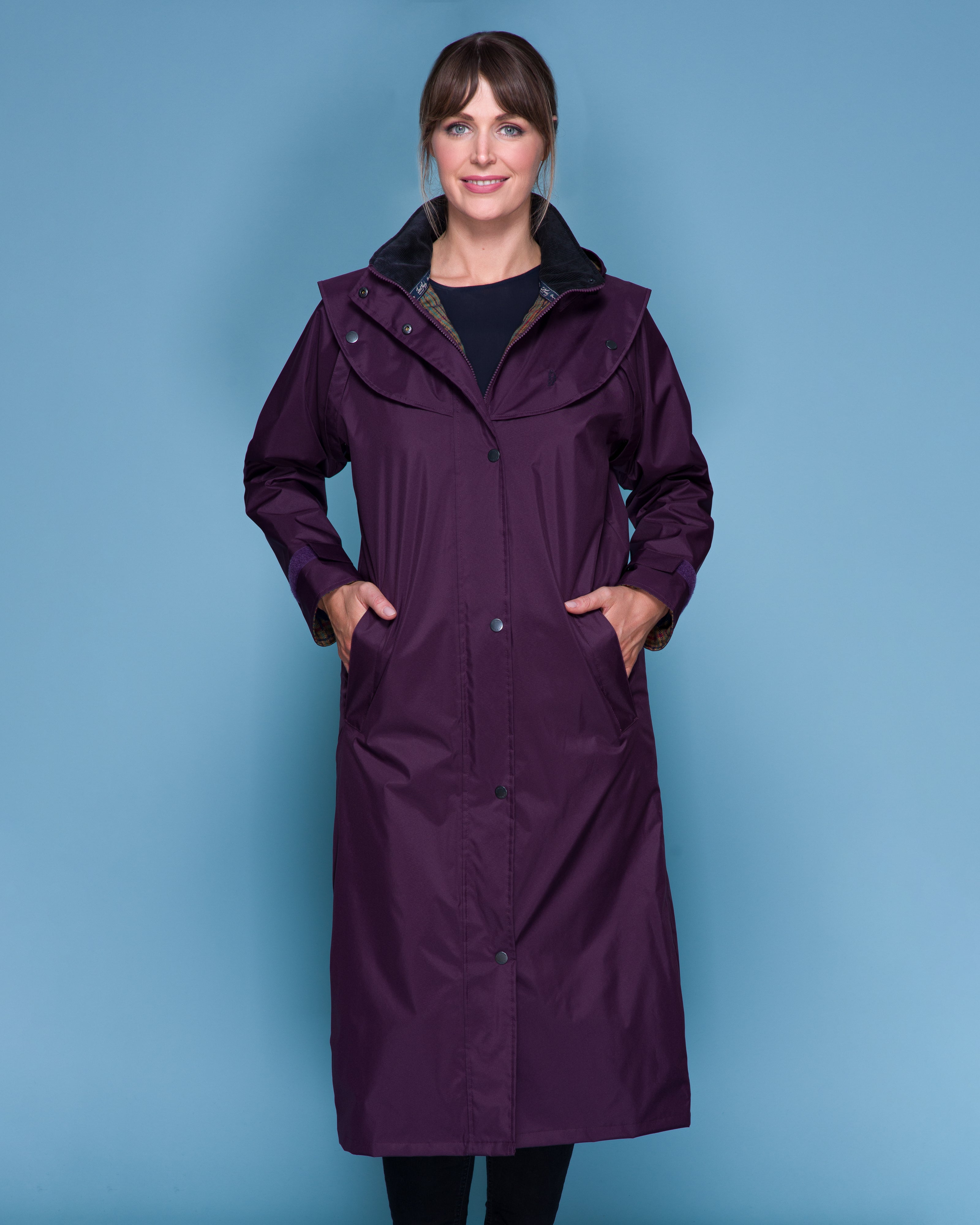 Malvern Waterproof Coat - Blackberry