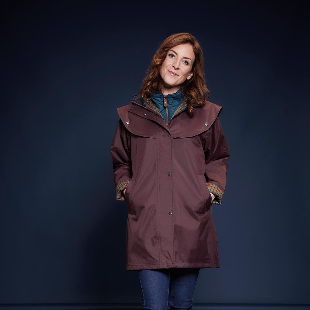 Cotswold Waterproof Coat - Deep Claret