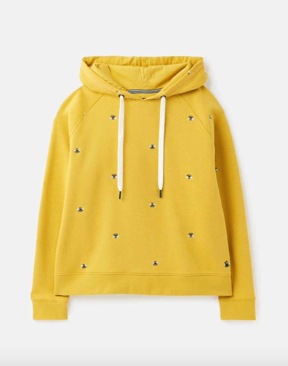 Rowley Embroidered Hooded Sweatshirt in Yellow Bee