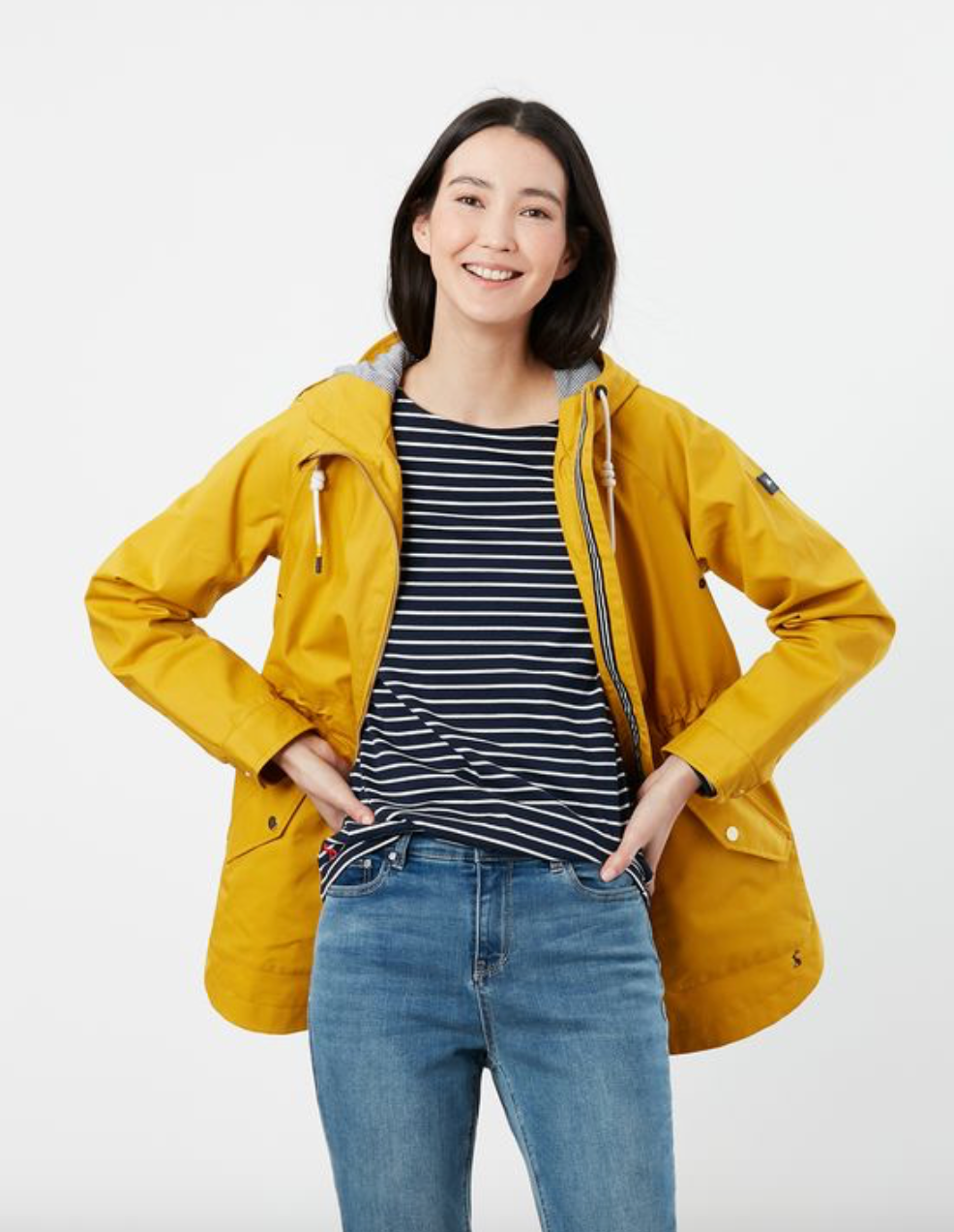 Joules antique gold waterproof coastline best sale parka