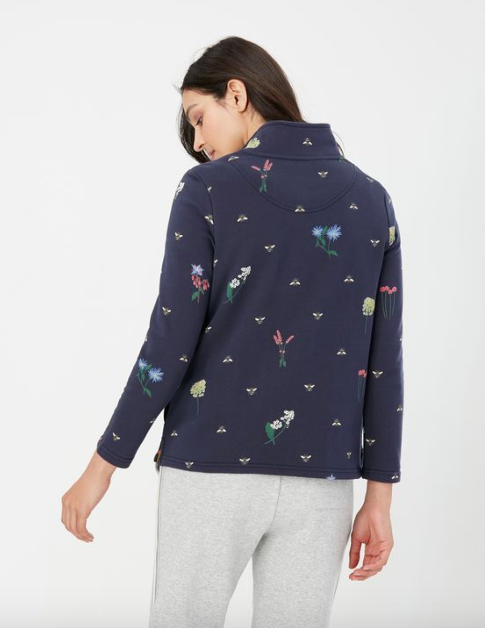 Pip Print Bee Print Half Zip Sweatshirt