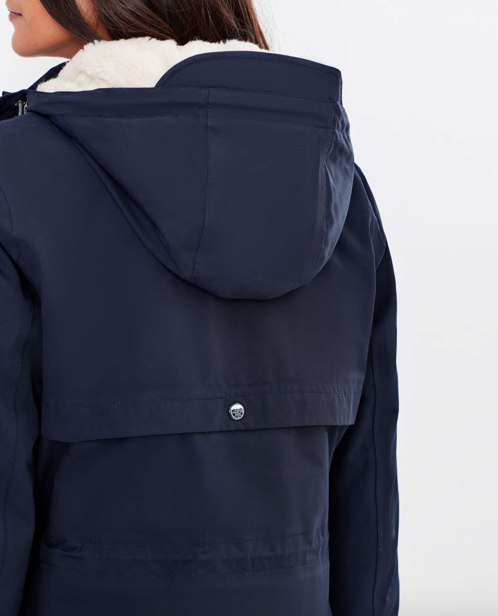 Loxley Cosy Borg Lined Waterproof Coat in Marine Navy