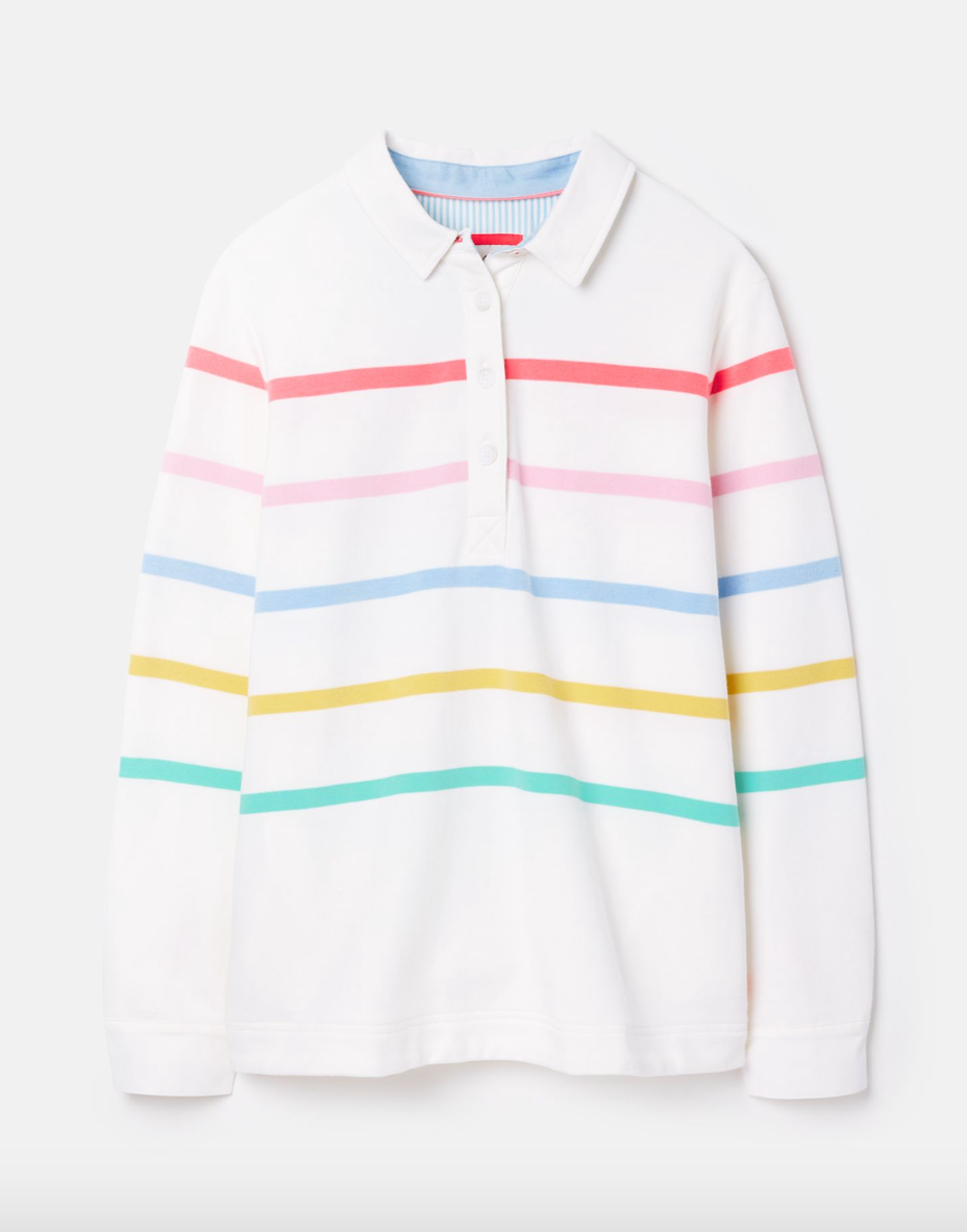 Thorely Stripe Deck Shirt in Cream Stripe