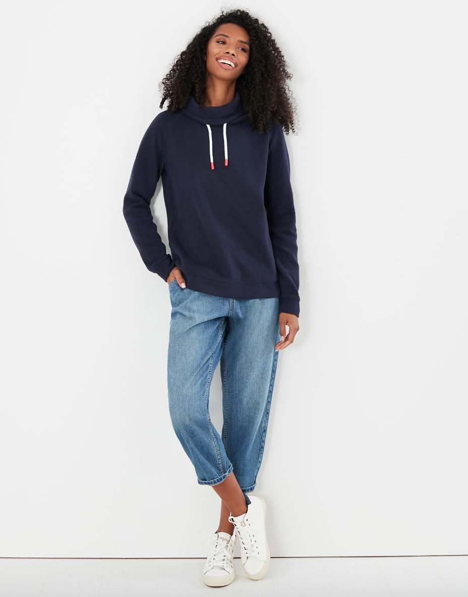 Joules - Women's Nadia Ribbed Sweatshirt - French Navy