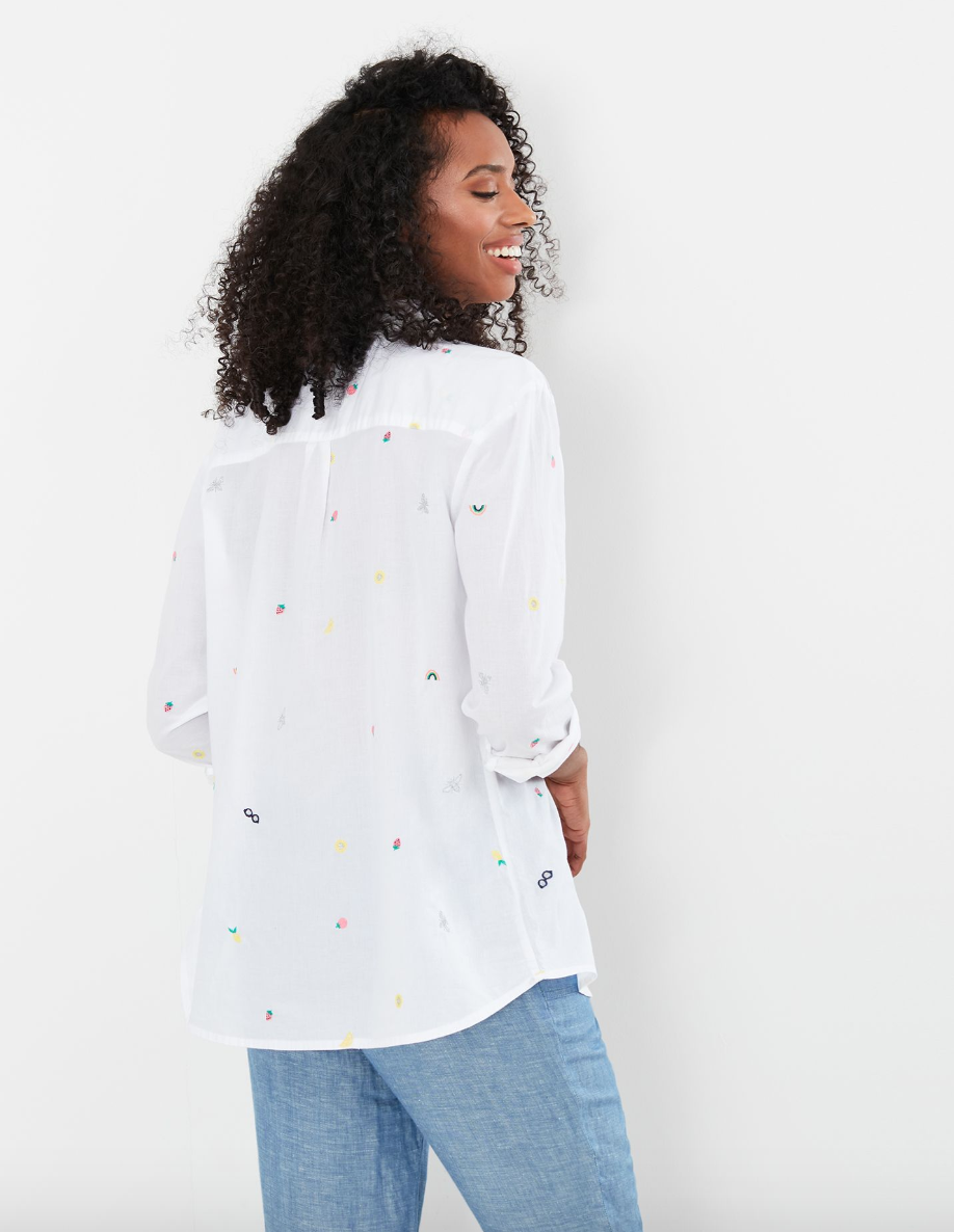 Joules - Women's Casual Cotton Shirt - Chalk