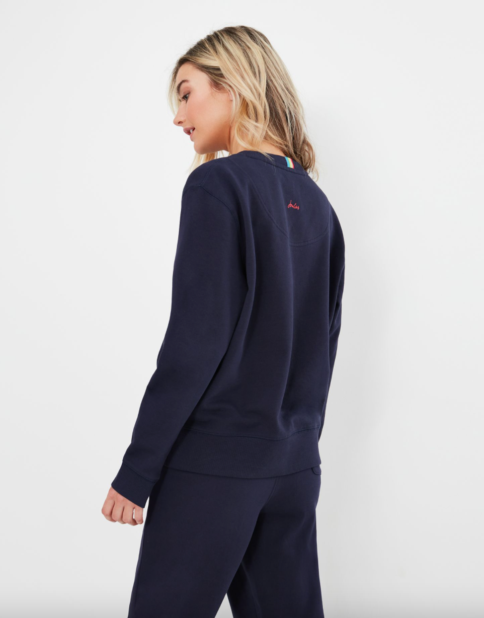 Joules - Women's Monique Crew Neck Sweatshirt - French Navy