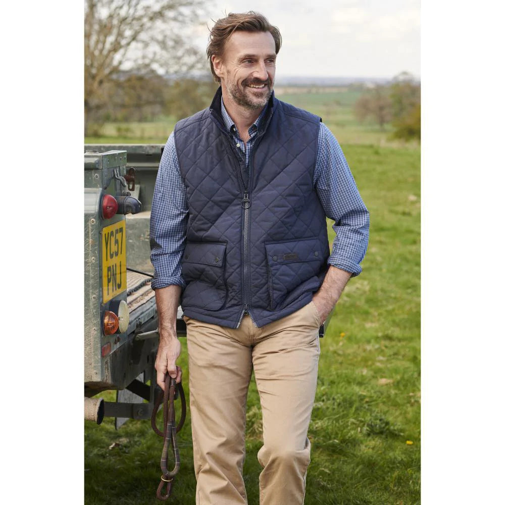 Men's Fernwood Quilted Gilet - Navy