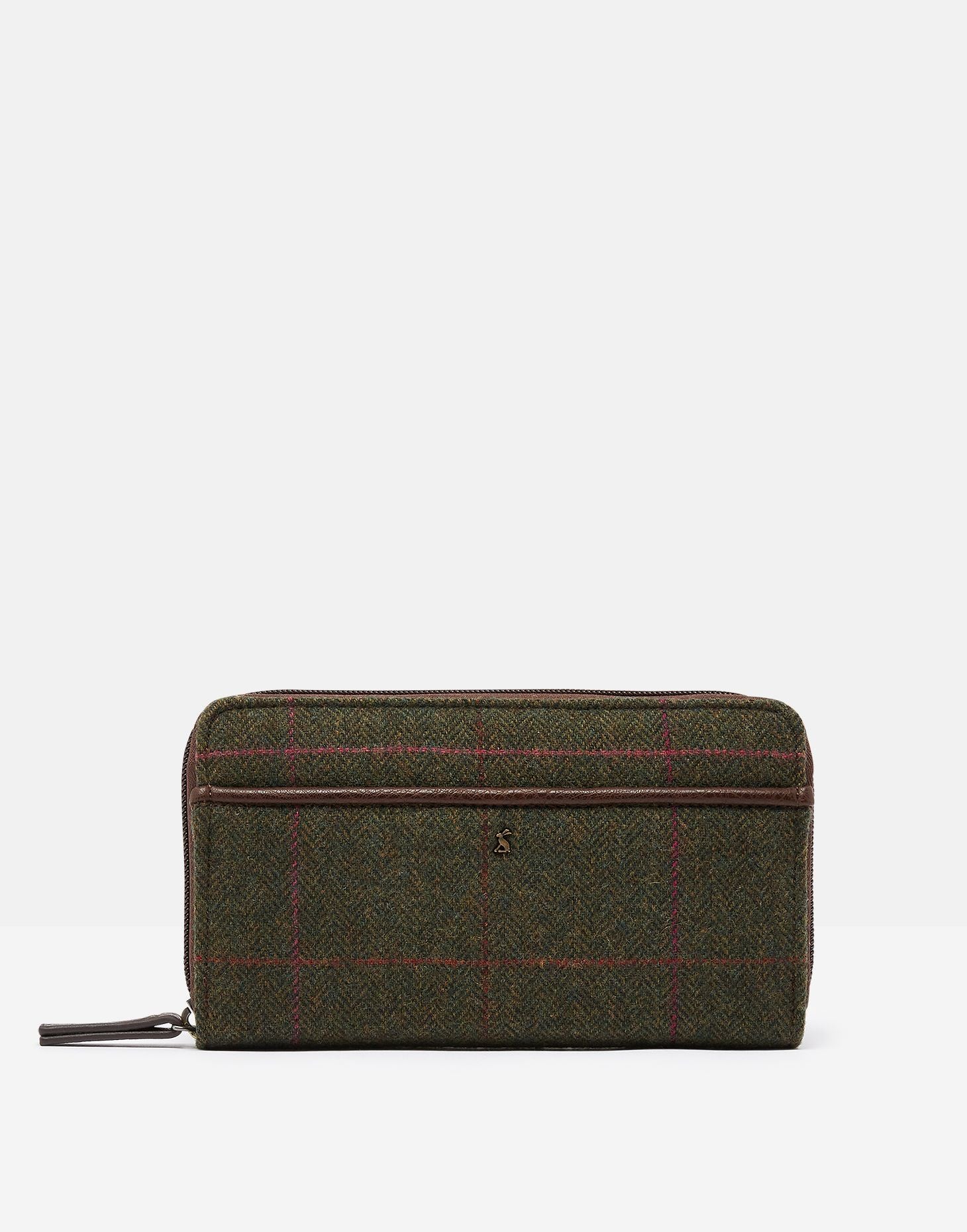 Adeline Tweed Purse - Green Tweed