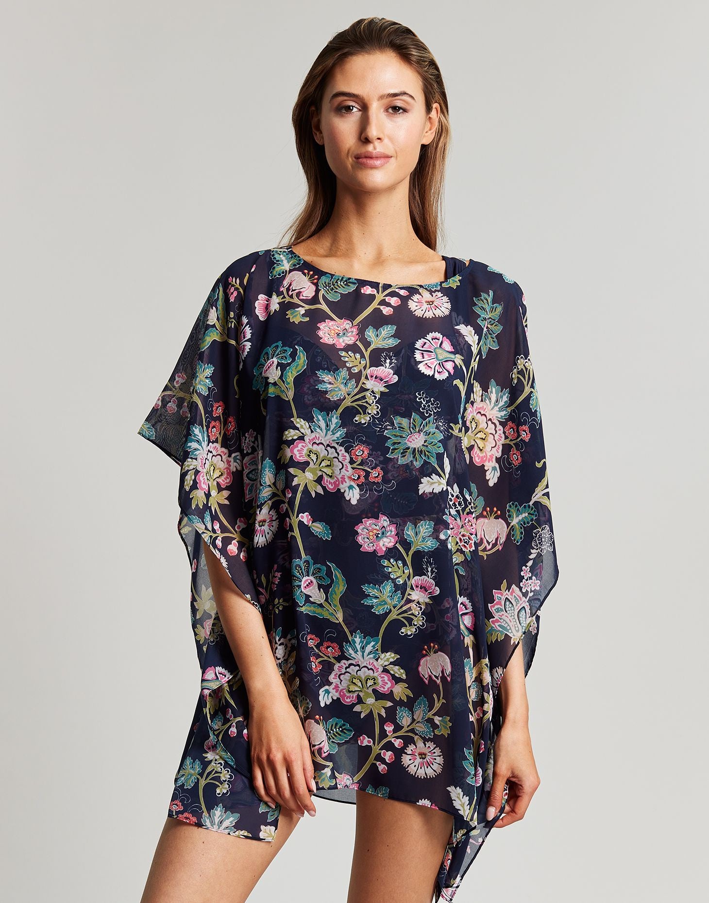Rosanna Cover Up - Navy Floral