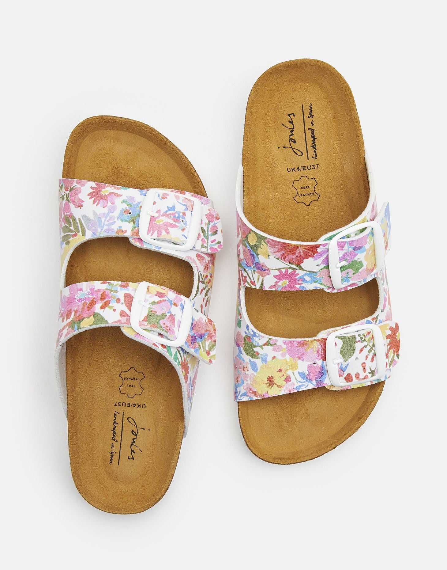 Penley Printed Slider Sandal - White Meadow