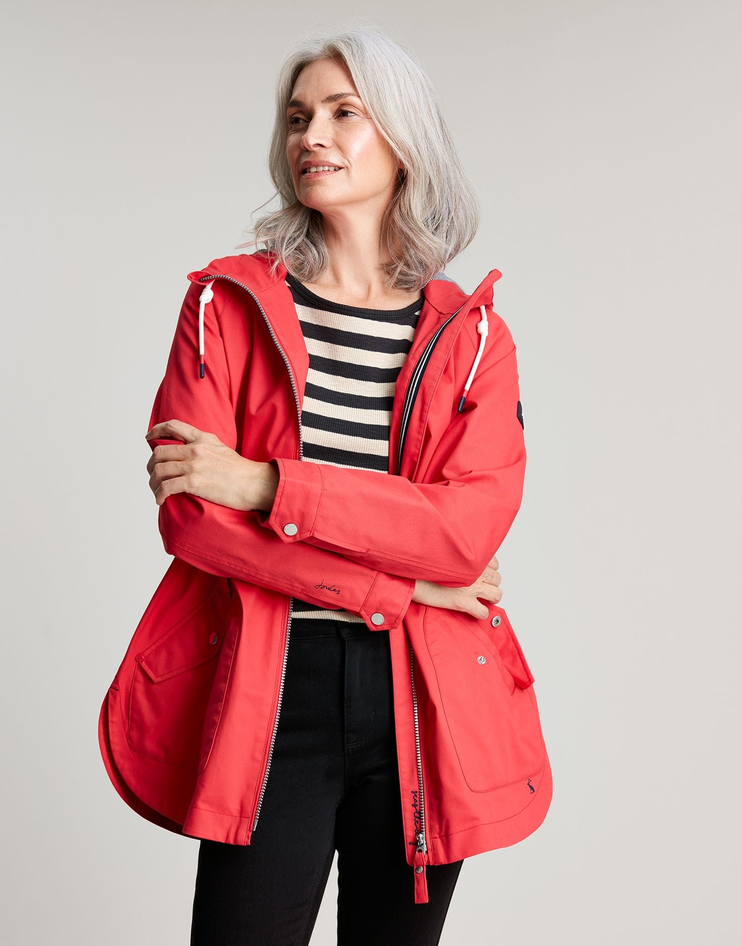 Women's Shoreside Coastal Waterproof Coat - Red