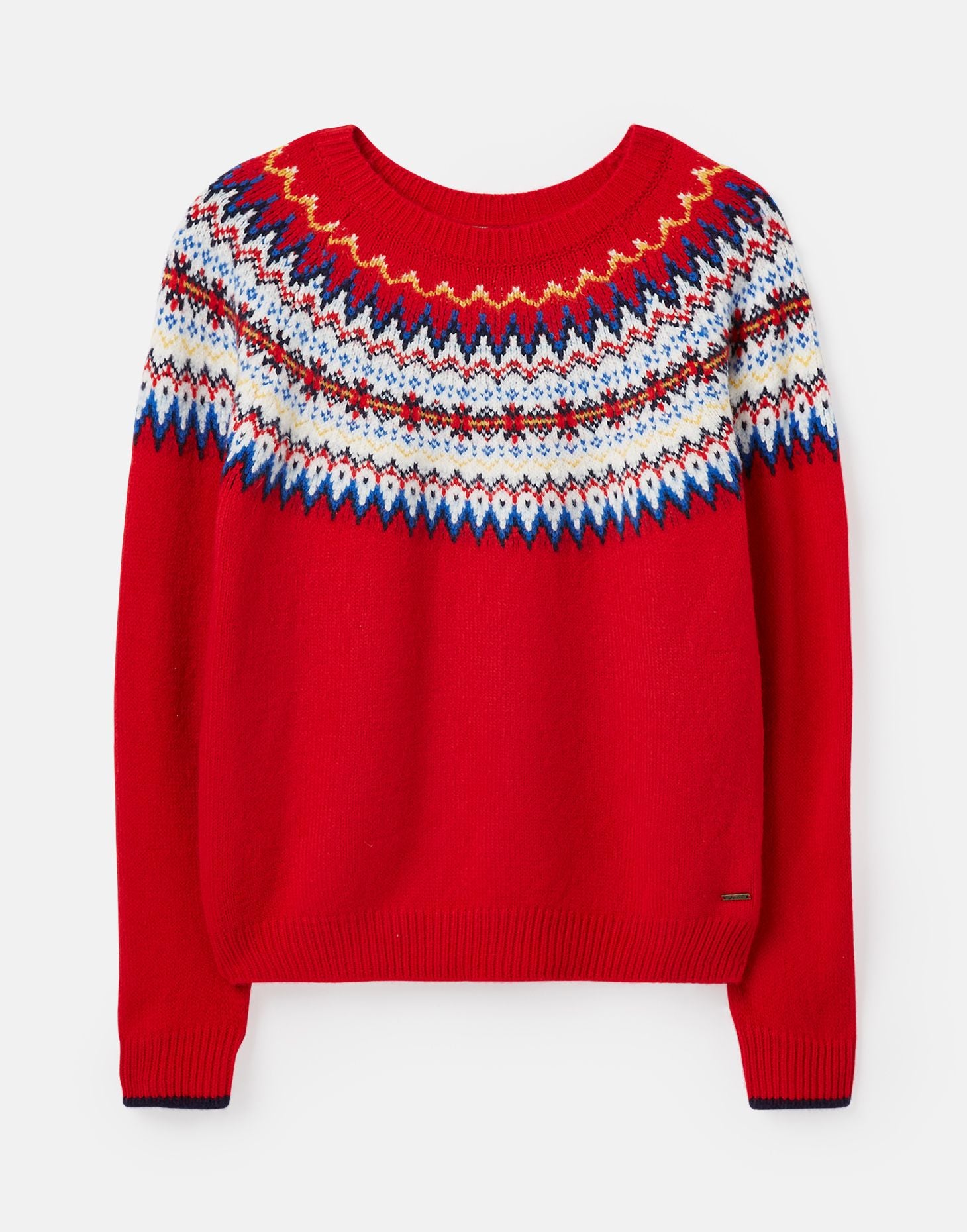 Women's Andrea Fair Isle Jumper - Red