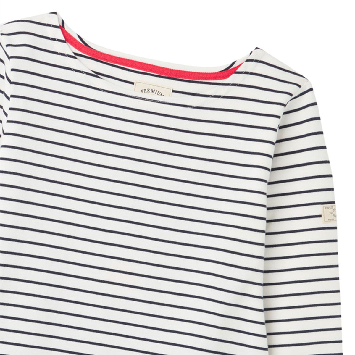 Women's Harbour Long Sleeve Top - Navy Cream Stripe