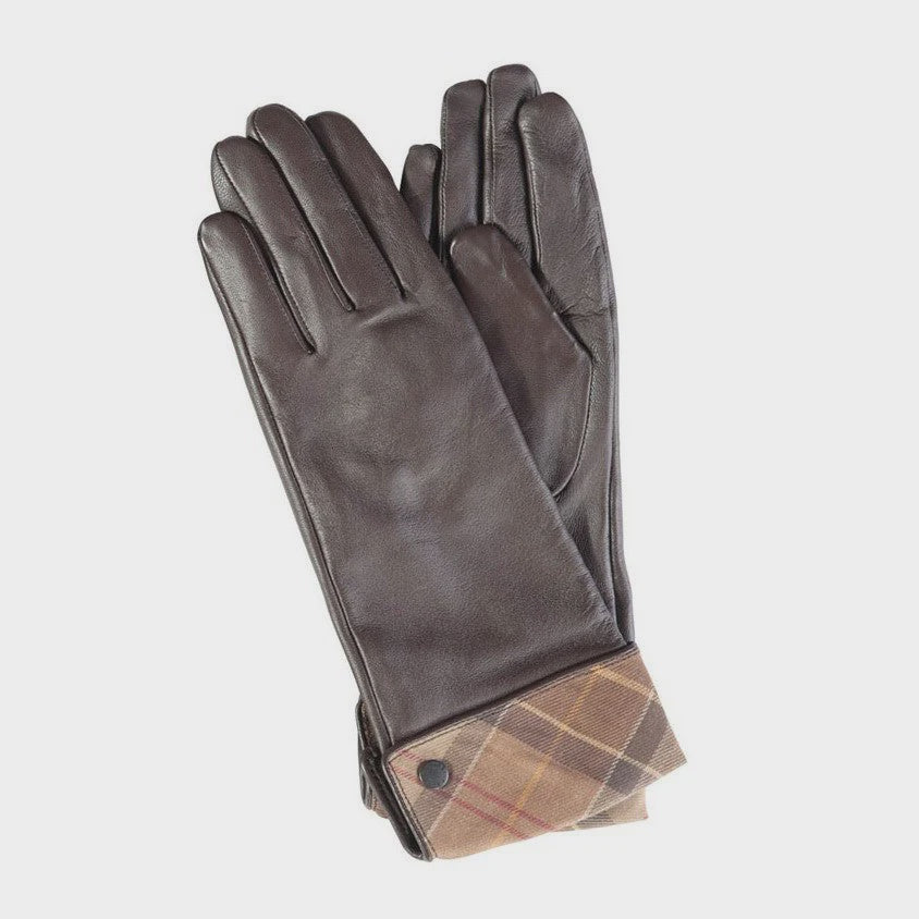 Women's Lady Jane Leather Gloves - Choc/Muted