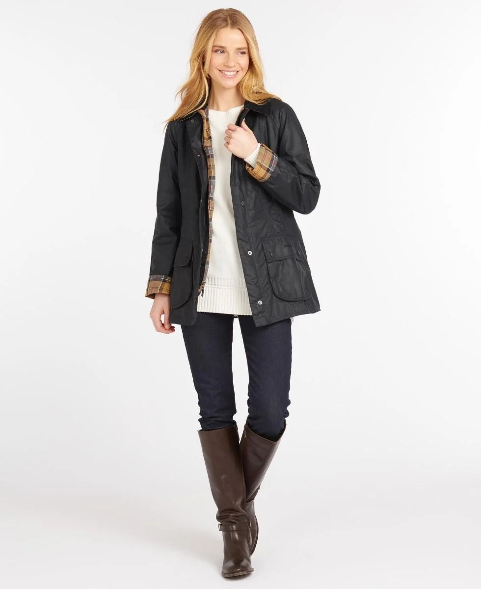 Barbour beadnell wax jacket navy new arrivals