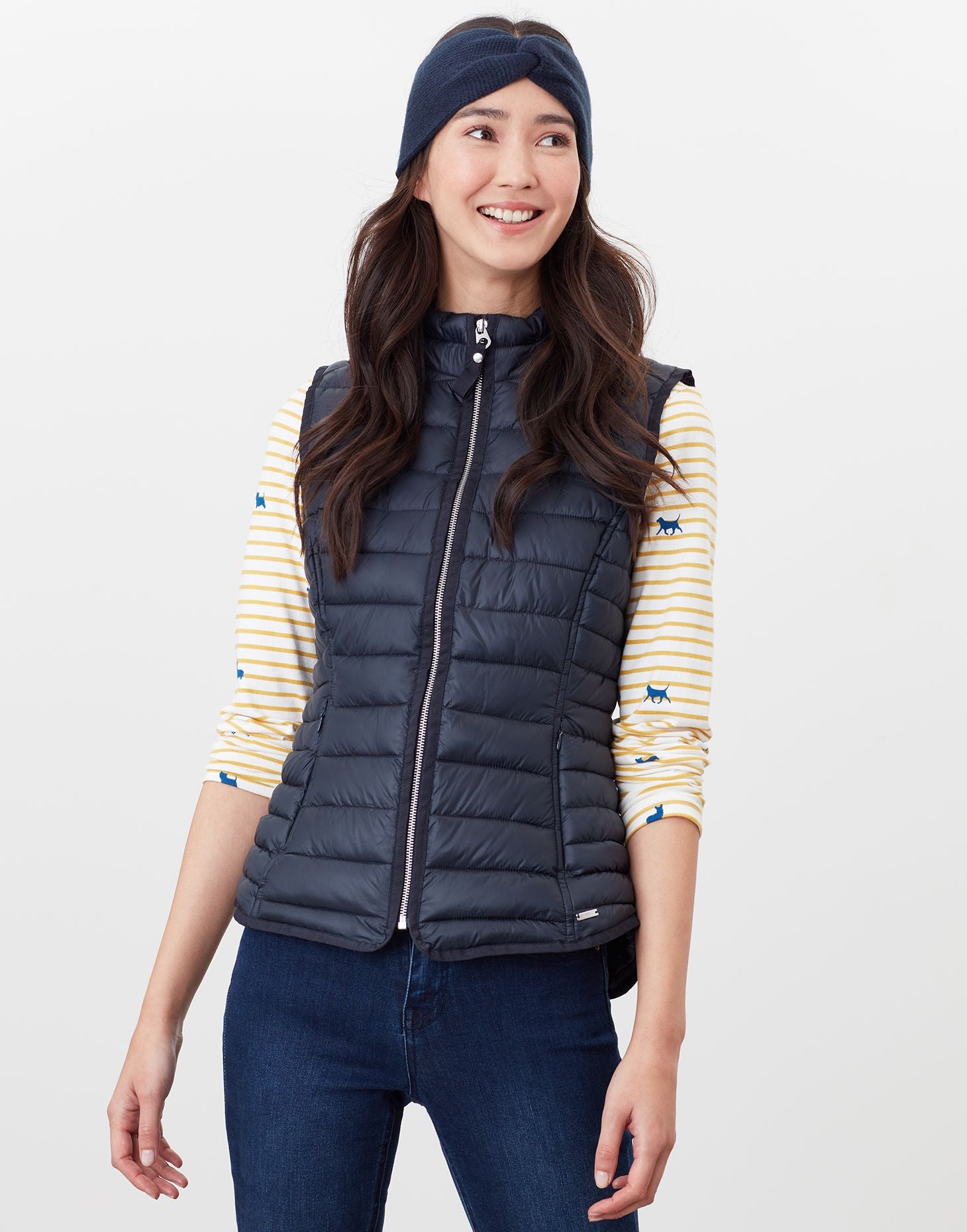 Joules - Women's Furlton Quilted Gilet - Navy